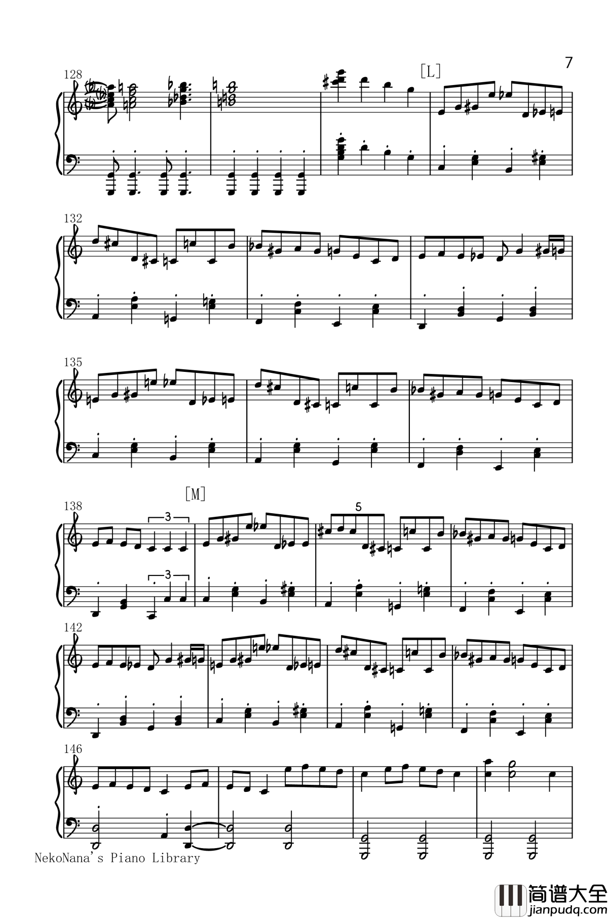 大西洋餐厅钢琴谱_H_ZETT_M