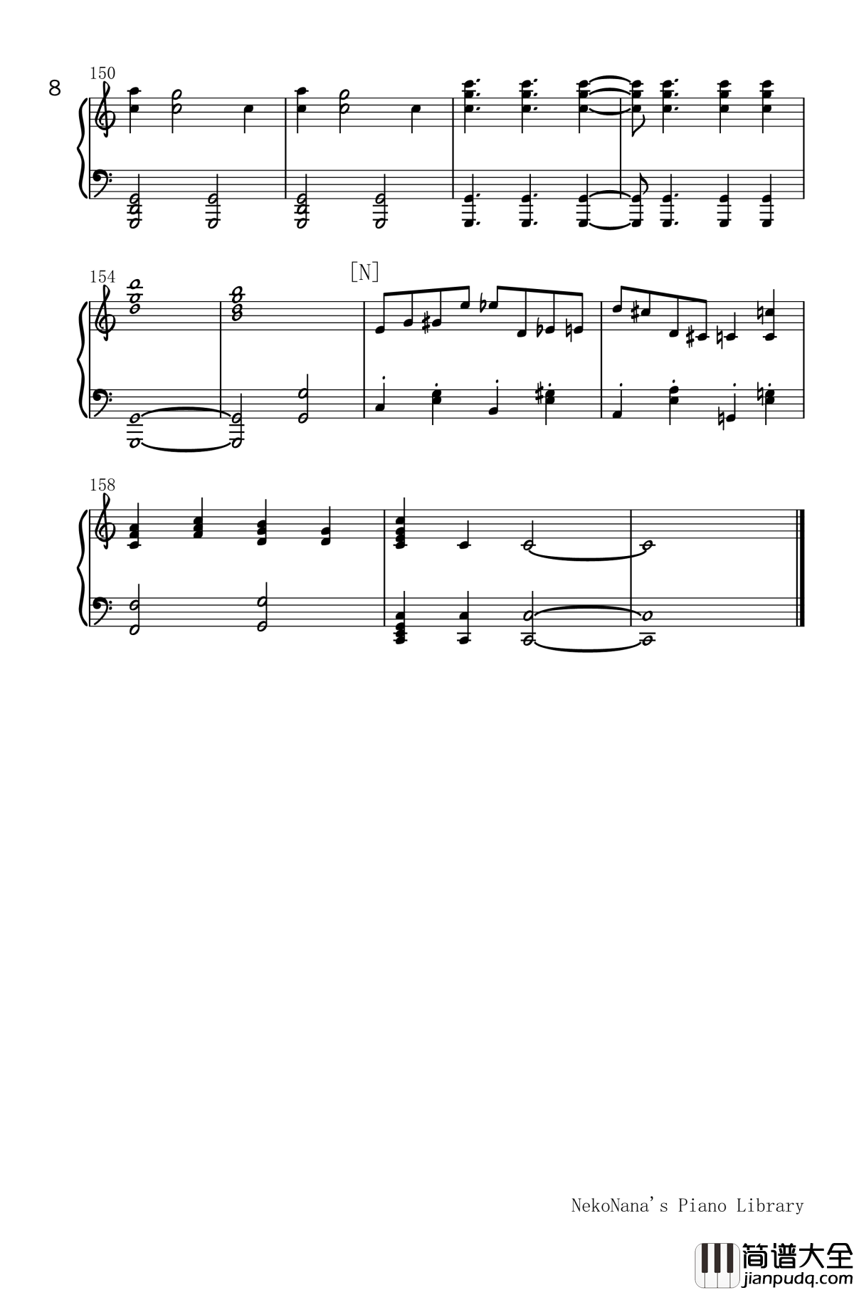 大西洋餐厅钢琴谱_H_ZETT_M