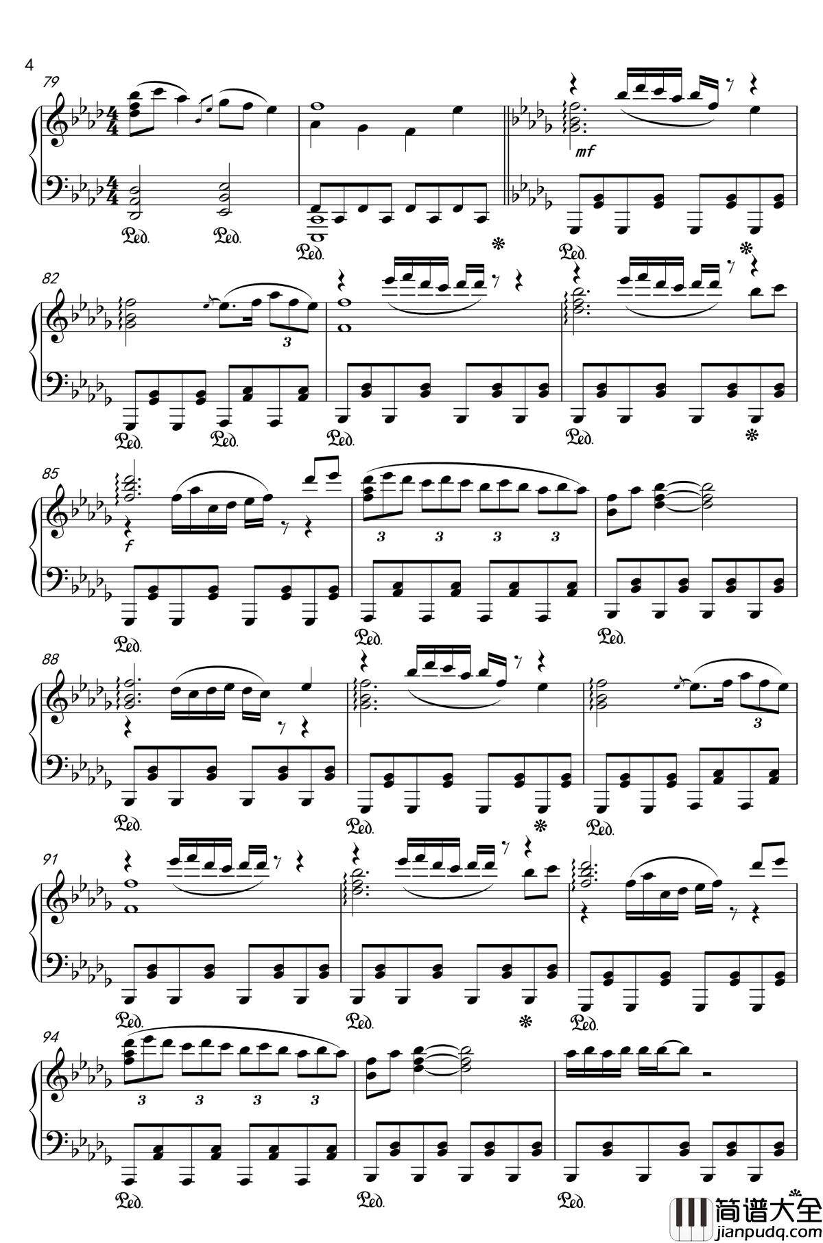 大神神话传钢琴谱_幻想游戏_东方神灵庙_触手猴