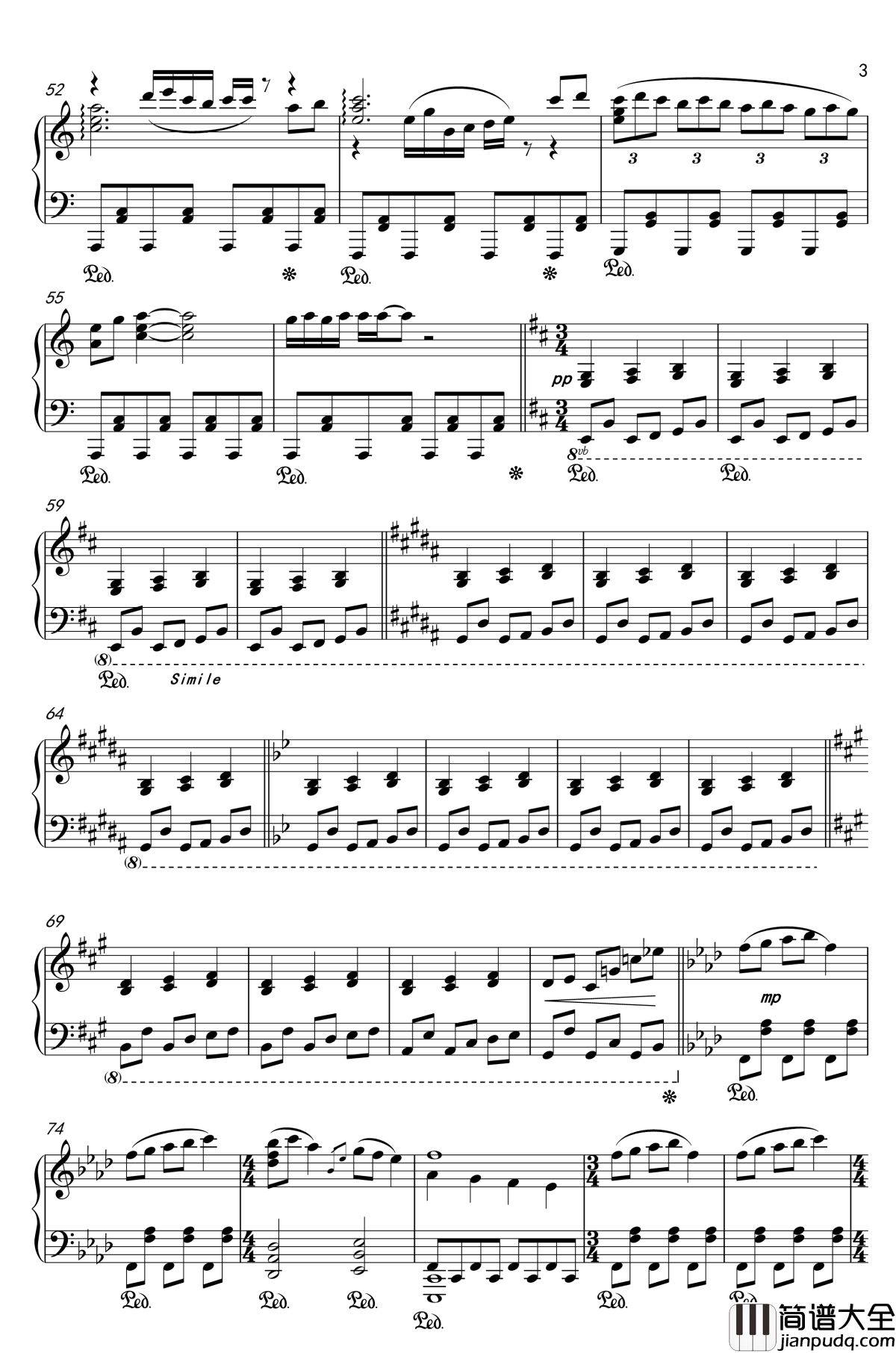 大神神话传钢琴谱_幻想游戏_东方神灵庙_触手猴