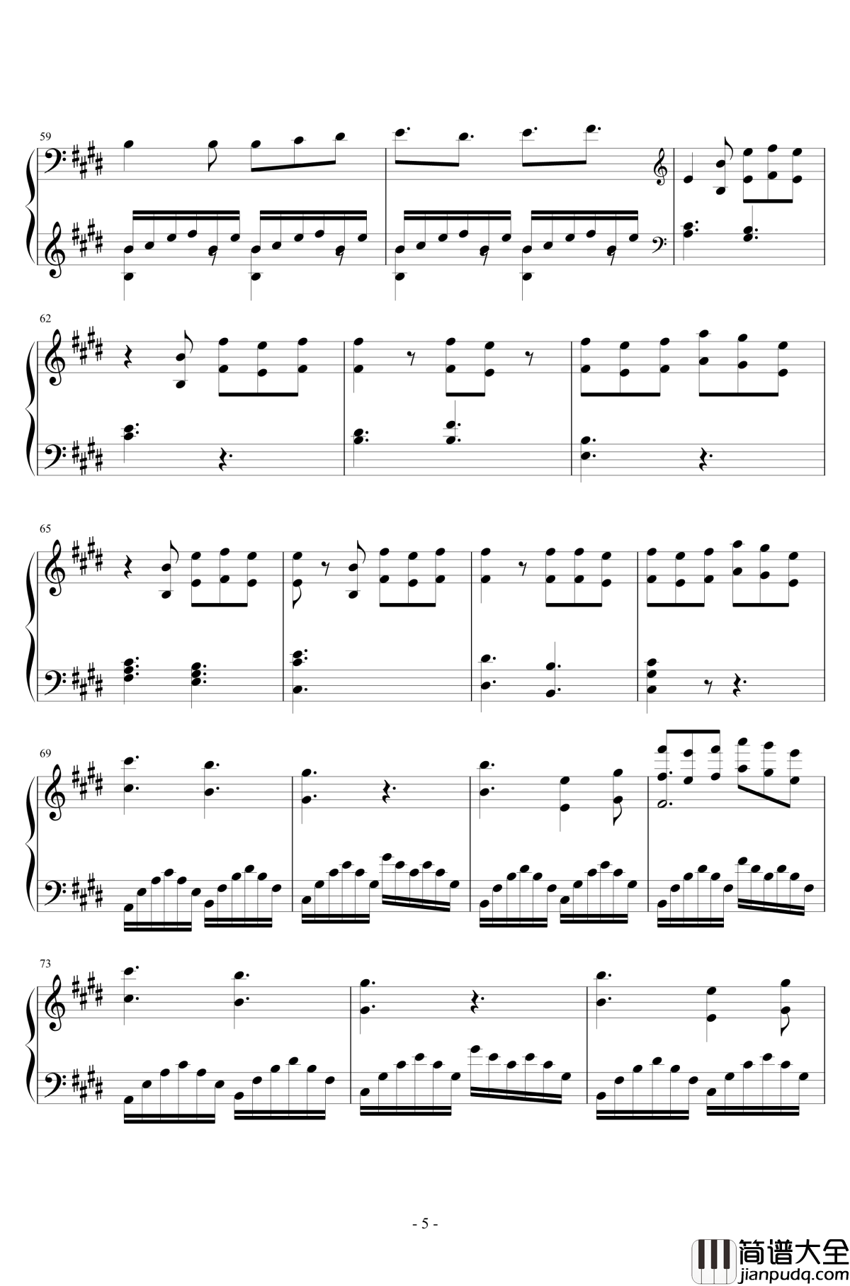 冰上的尤里OP钢琴谱_history_maker_胜生勇利