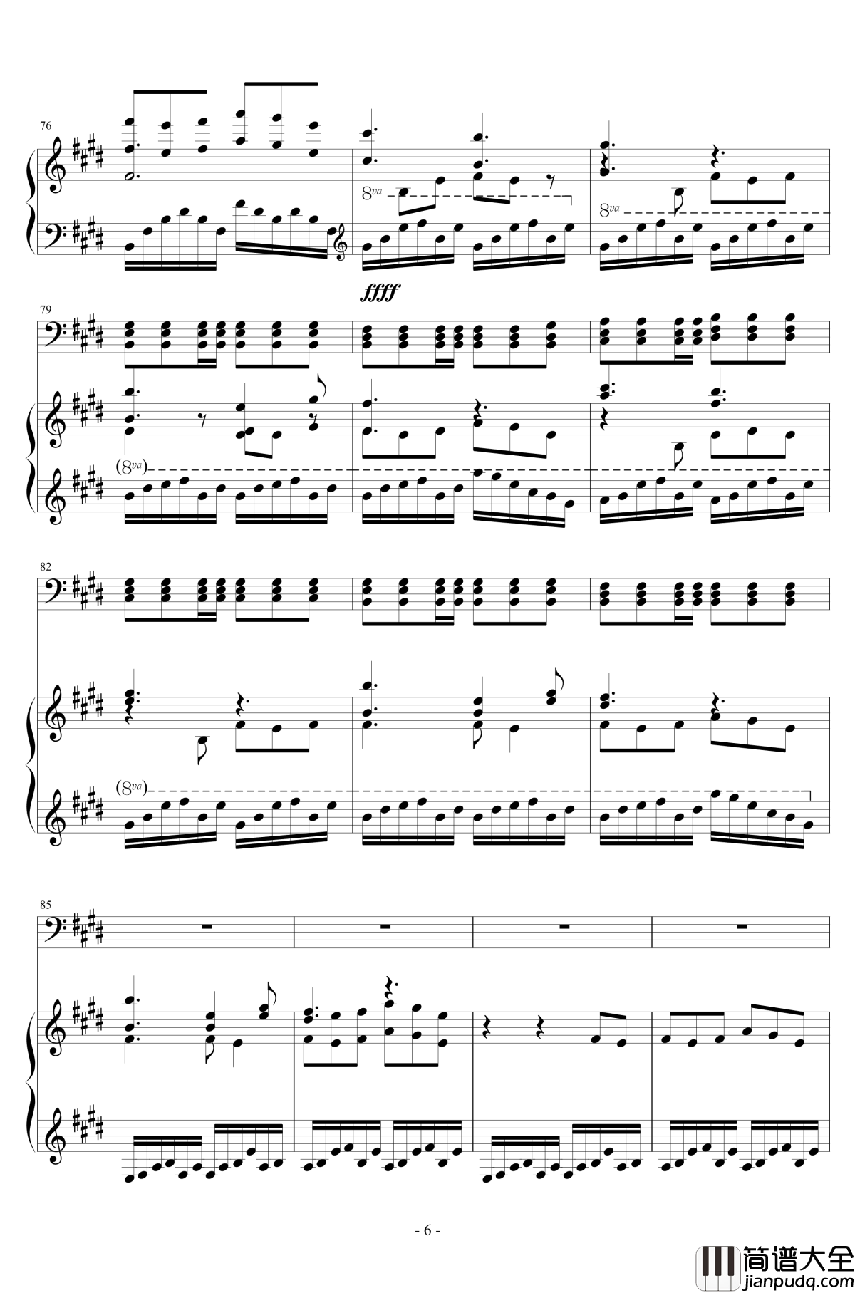 冰上的尤里OP钢琴谱_history_maker_胜生勇利