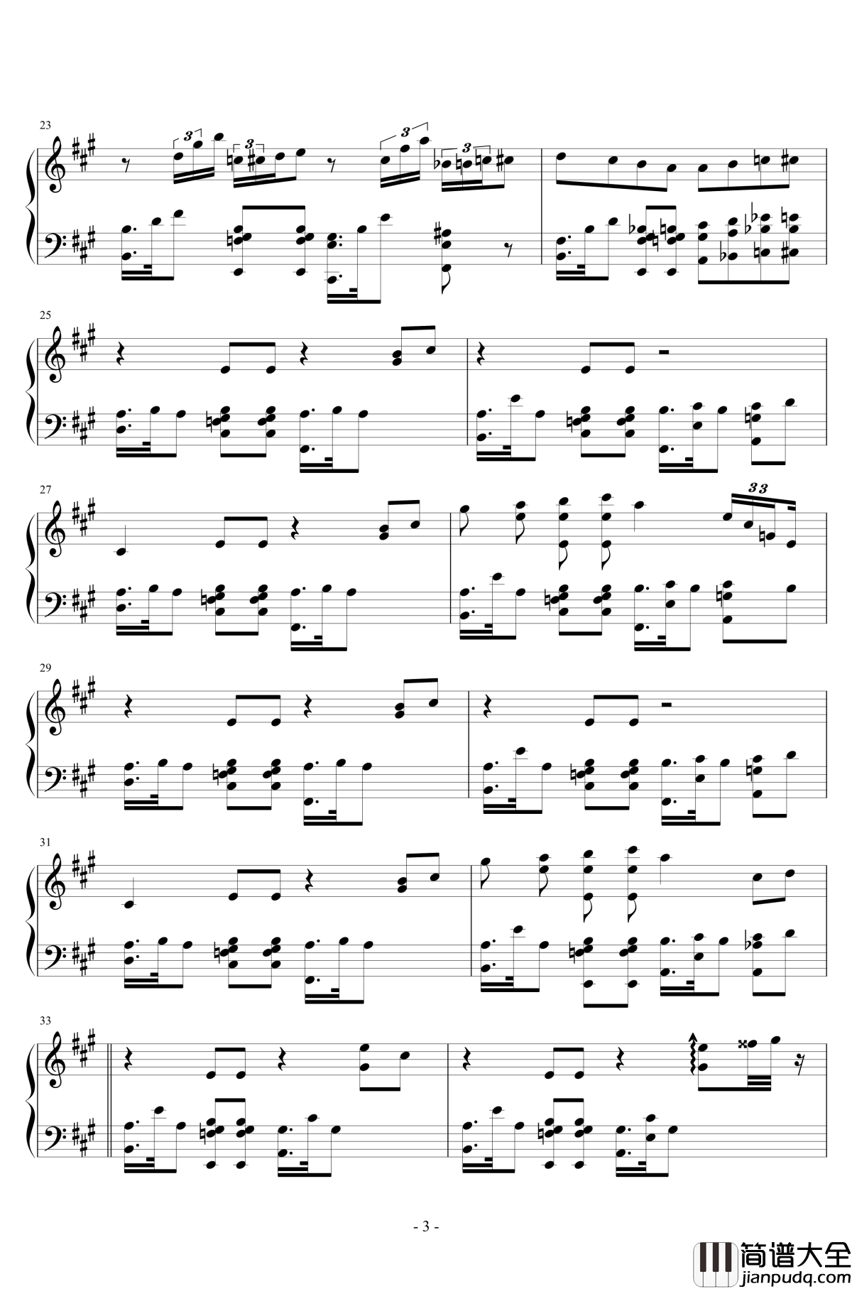 StRaNgE_GiRl钢琴谱_血腥残阳