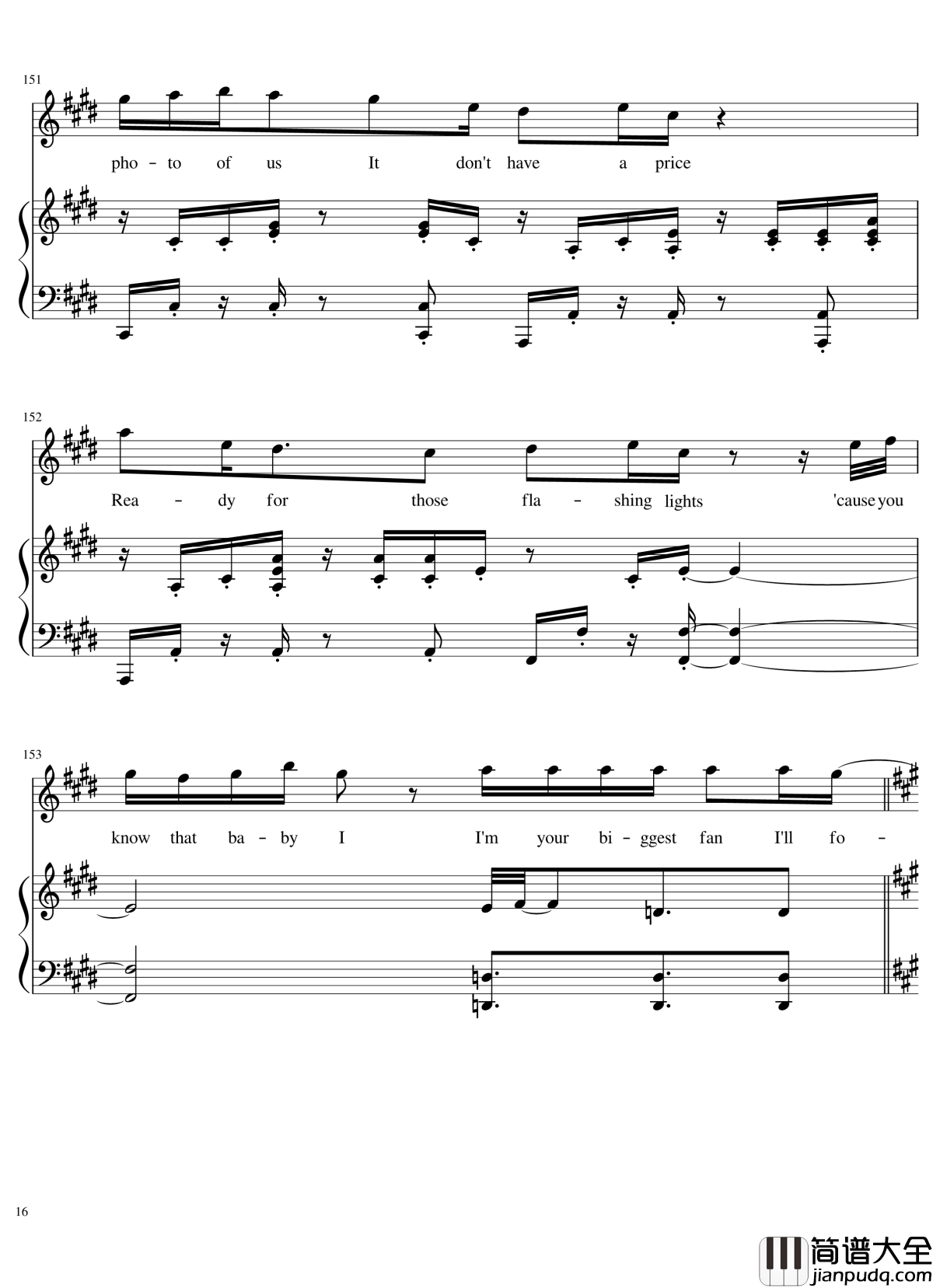 歌曲串烧女生版弹唱谱钢琴谱_华晨宇_演唱会