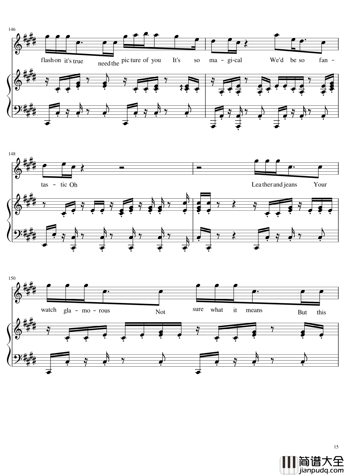 歌曲串烧女生版弹唱谱钢琴谱_华晨宇_演唱会