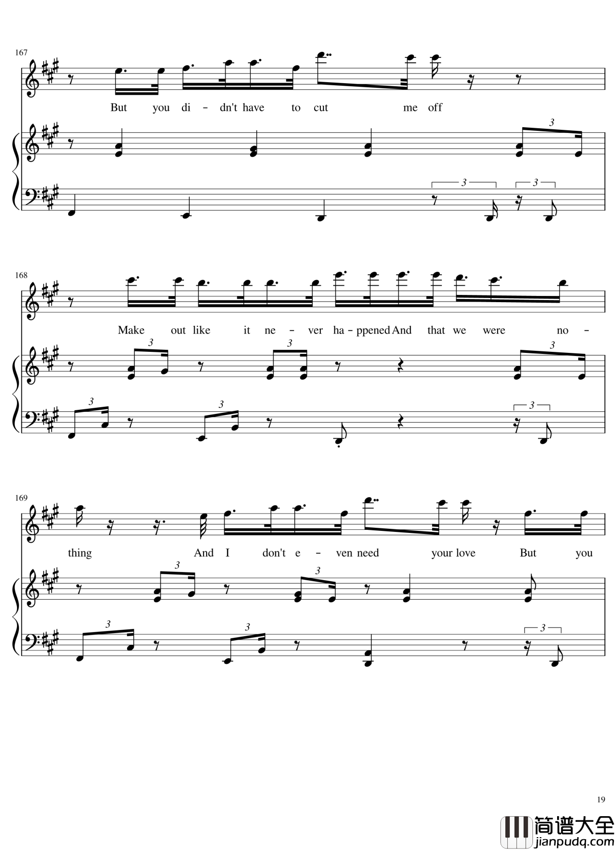 歌曲串烧女生版弹唱谱钢琴谱_华晨宇_演唱会