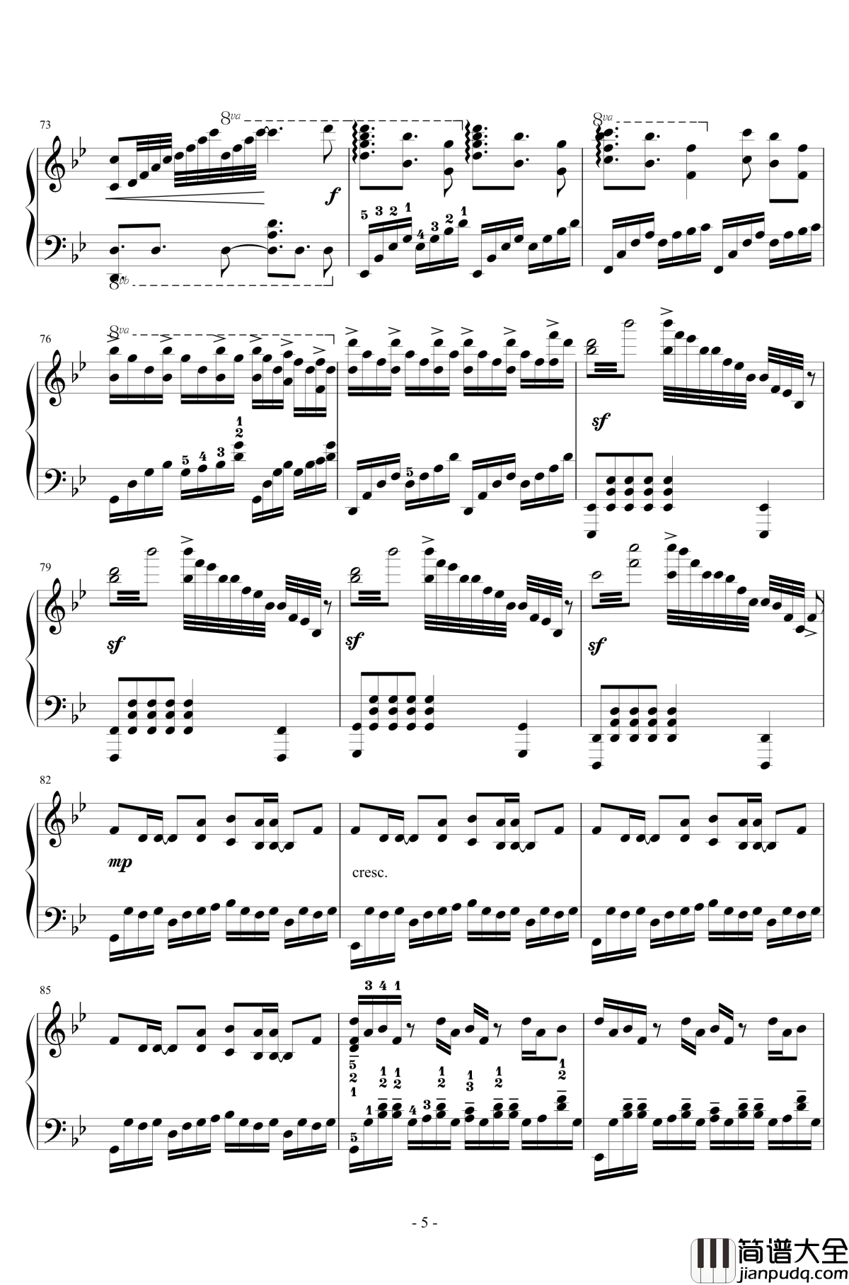 东京食尸鬼OP钢琴谱_Unravel