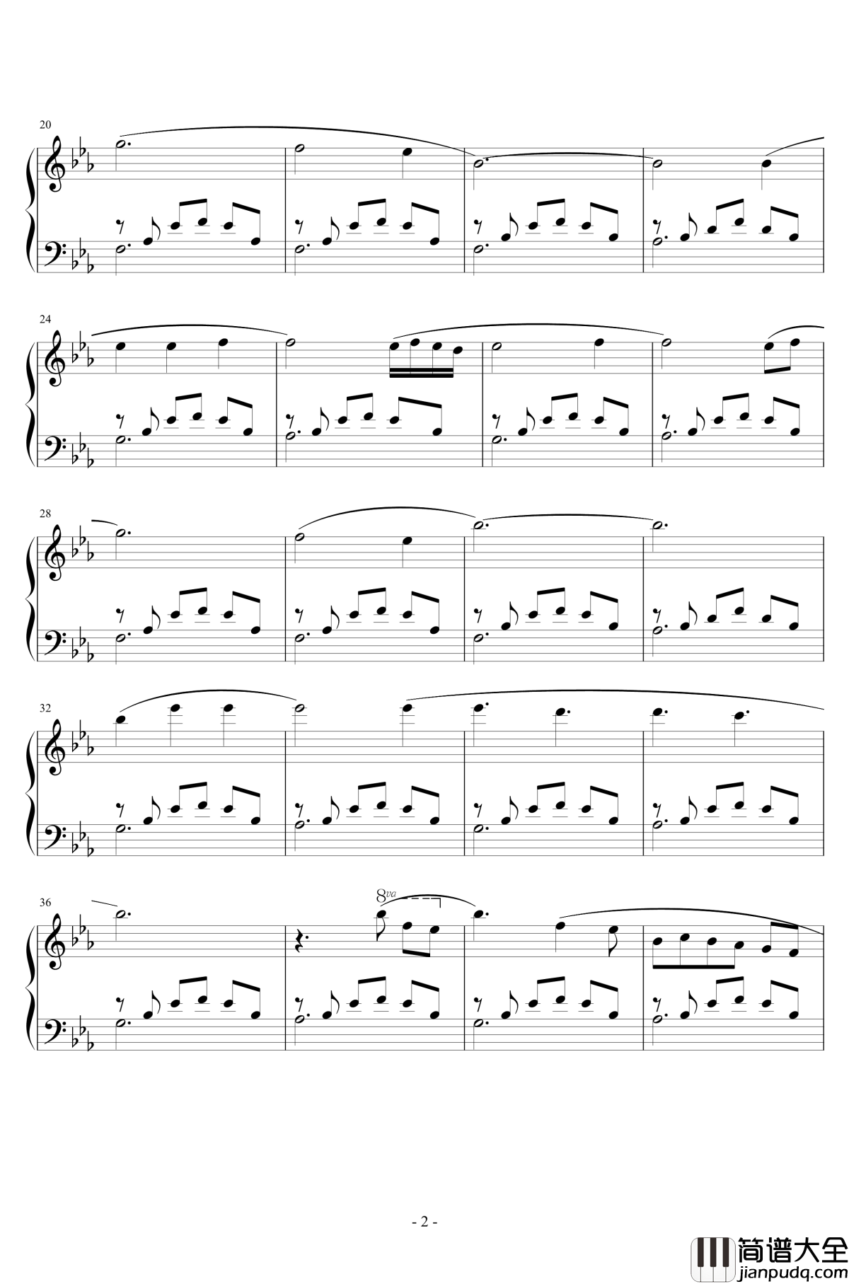 風の谷のナウシカ钢琴谱_李小熊改编_広橋真紀子