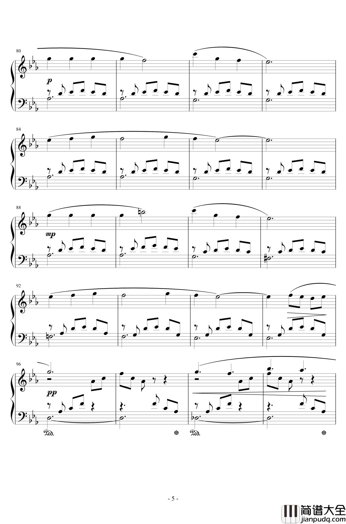 風の谷のナウシカ钢琴谱_李小熊改编_広橋真紀子