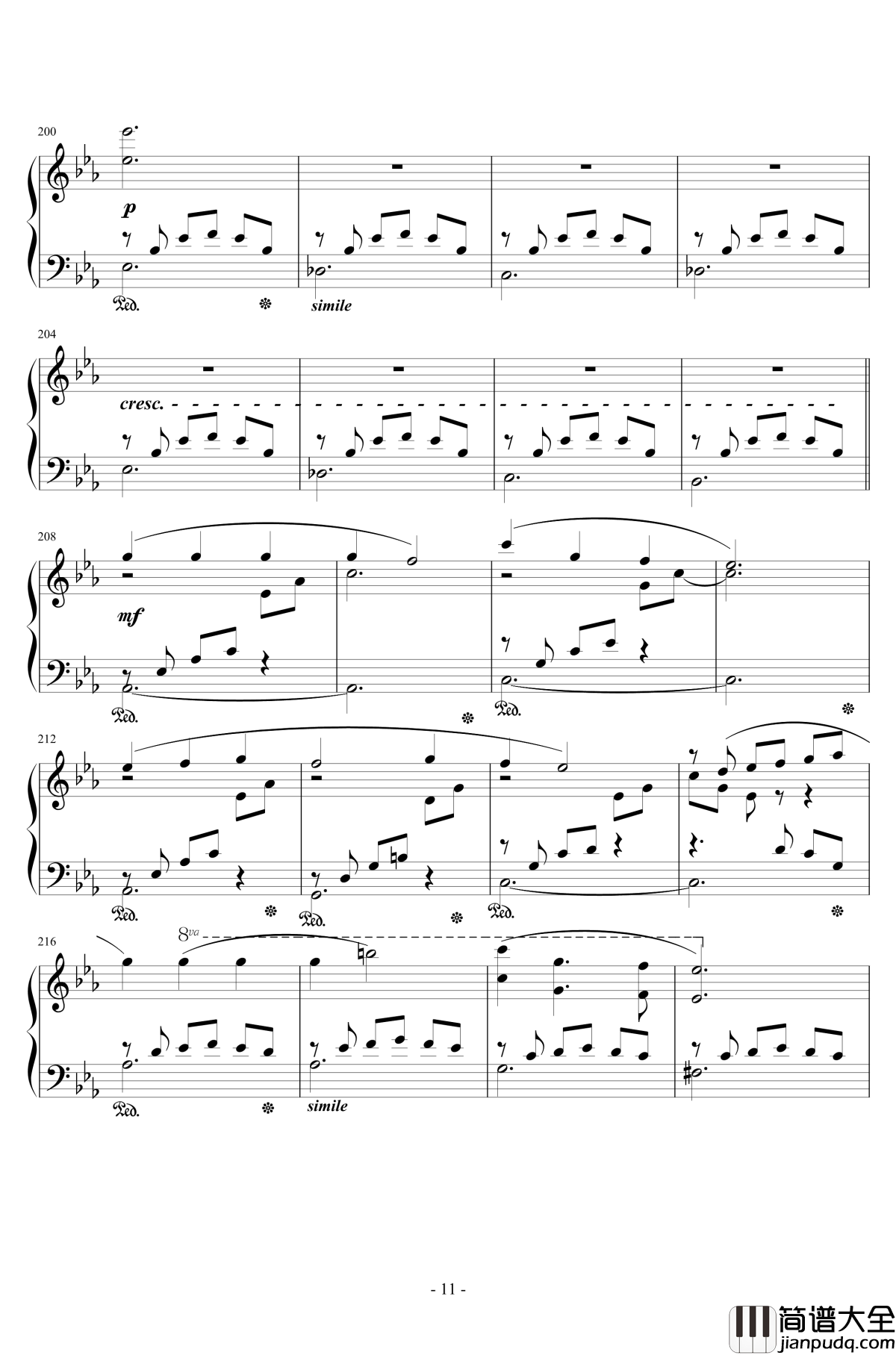 風の谷のナウシカ钢琴谱_李小熊改编_広橋真紀子