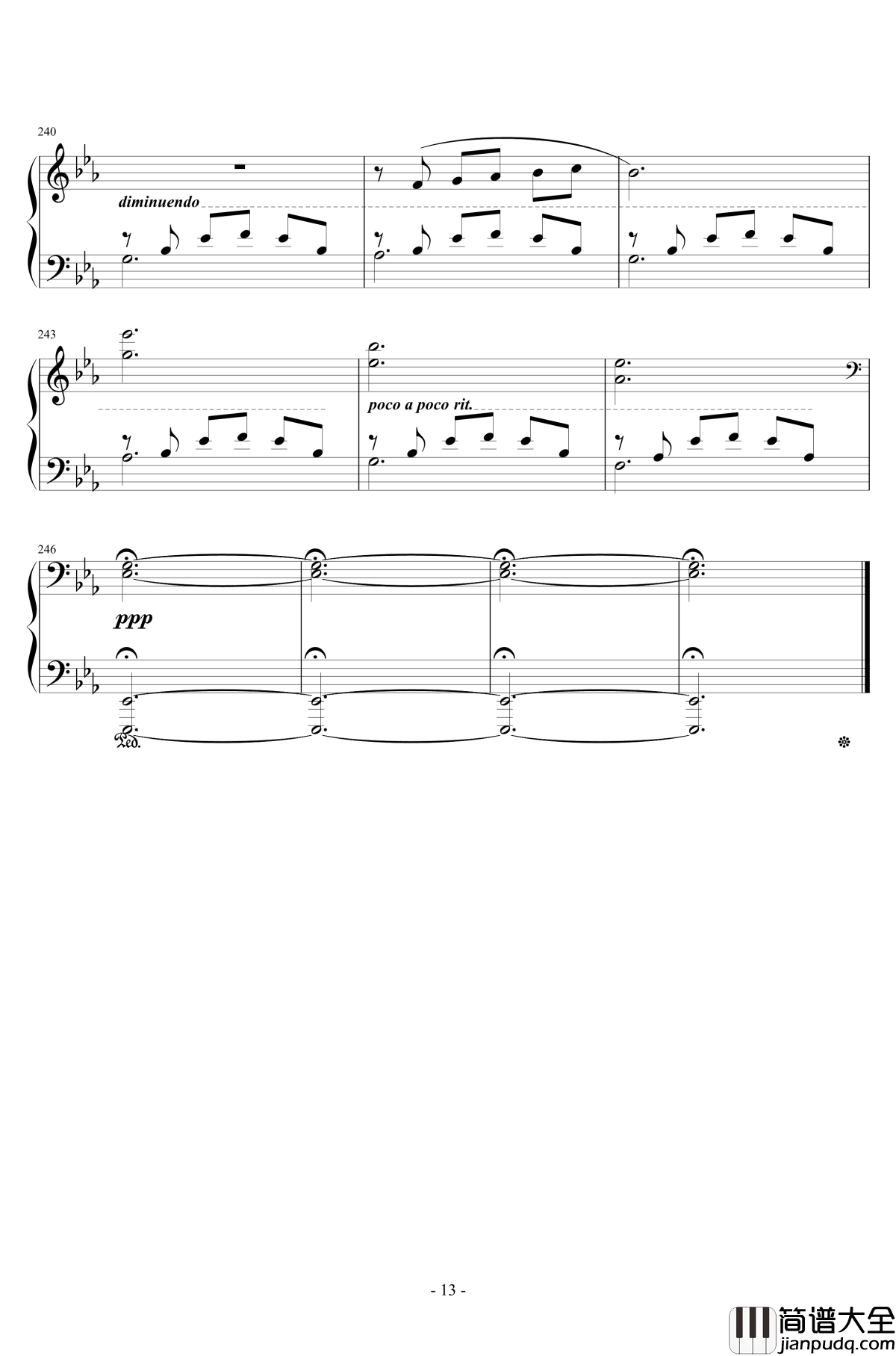 風の谷のナウシカ钢琴谱_李小熊改编_広橋真紀子