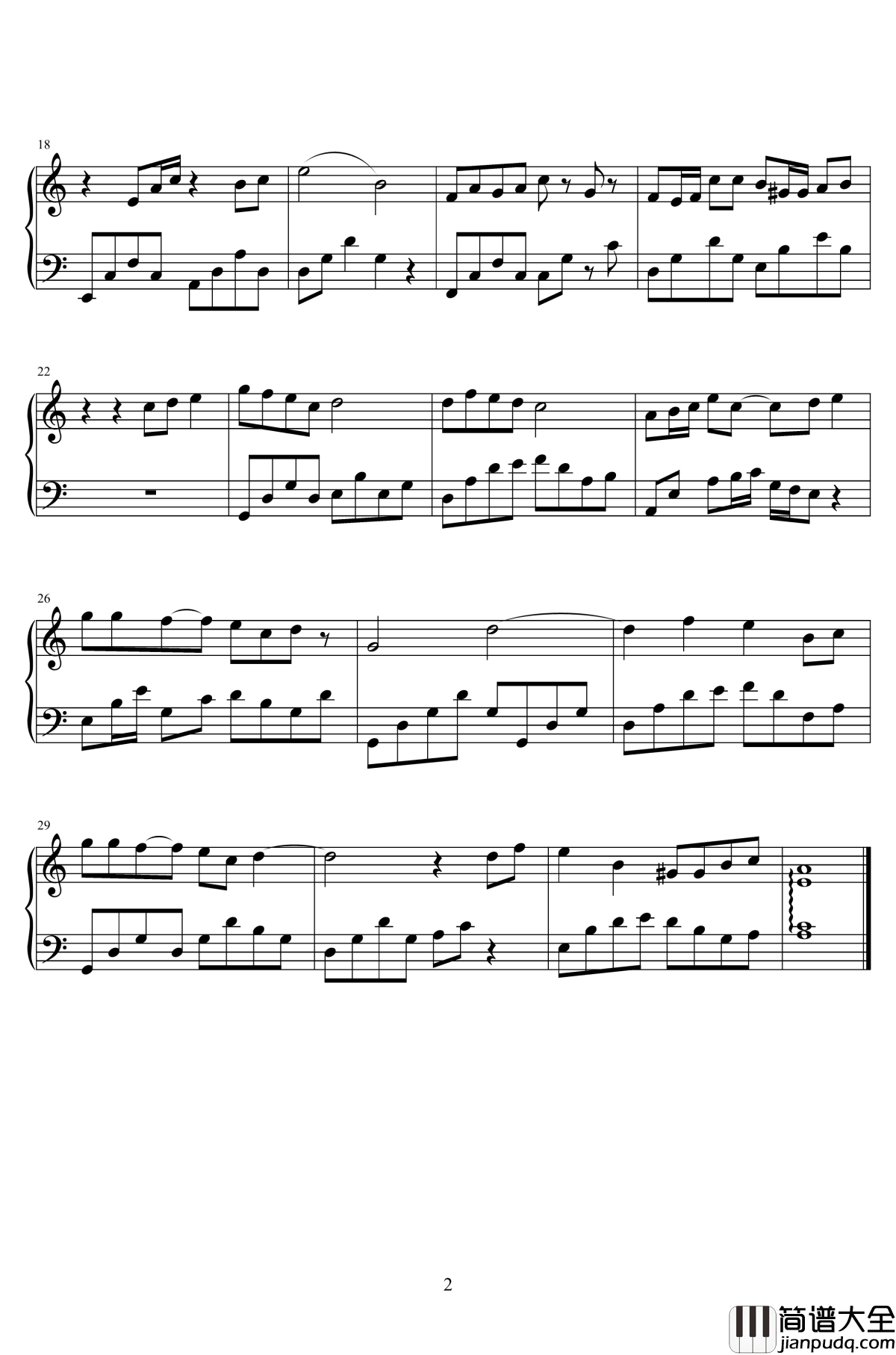 失恋了怎么安慰钢琴谱_陈雨泽