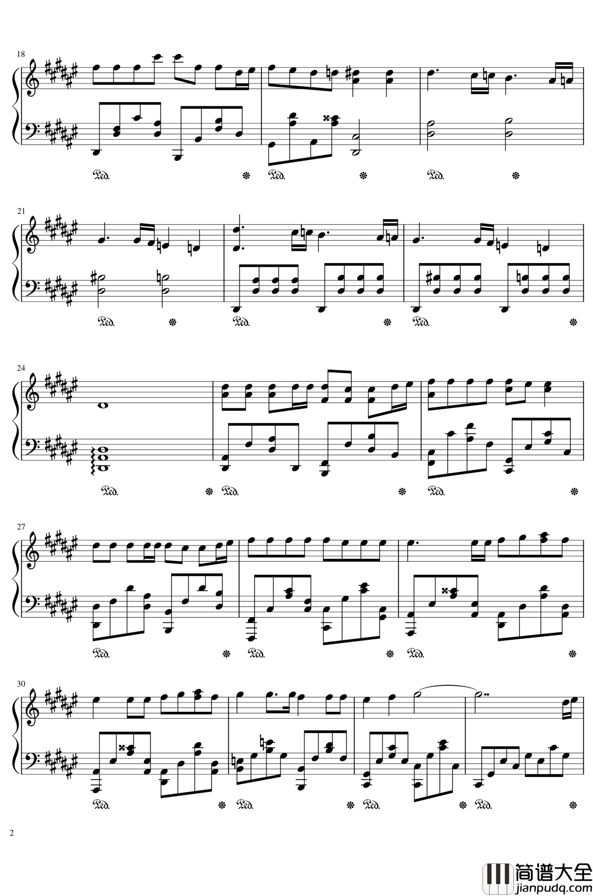 EXEC_COSMOFLIPS／.钢琴谱_KOKIA