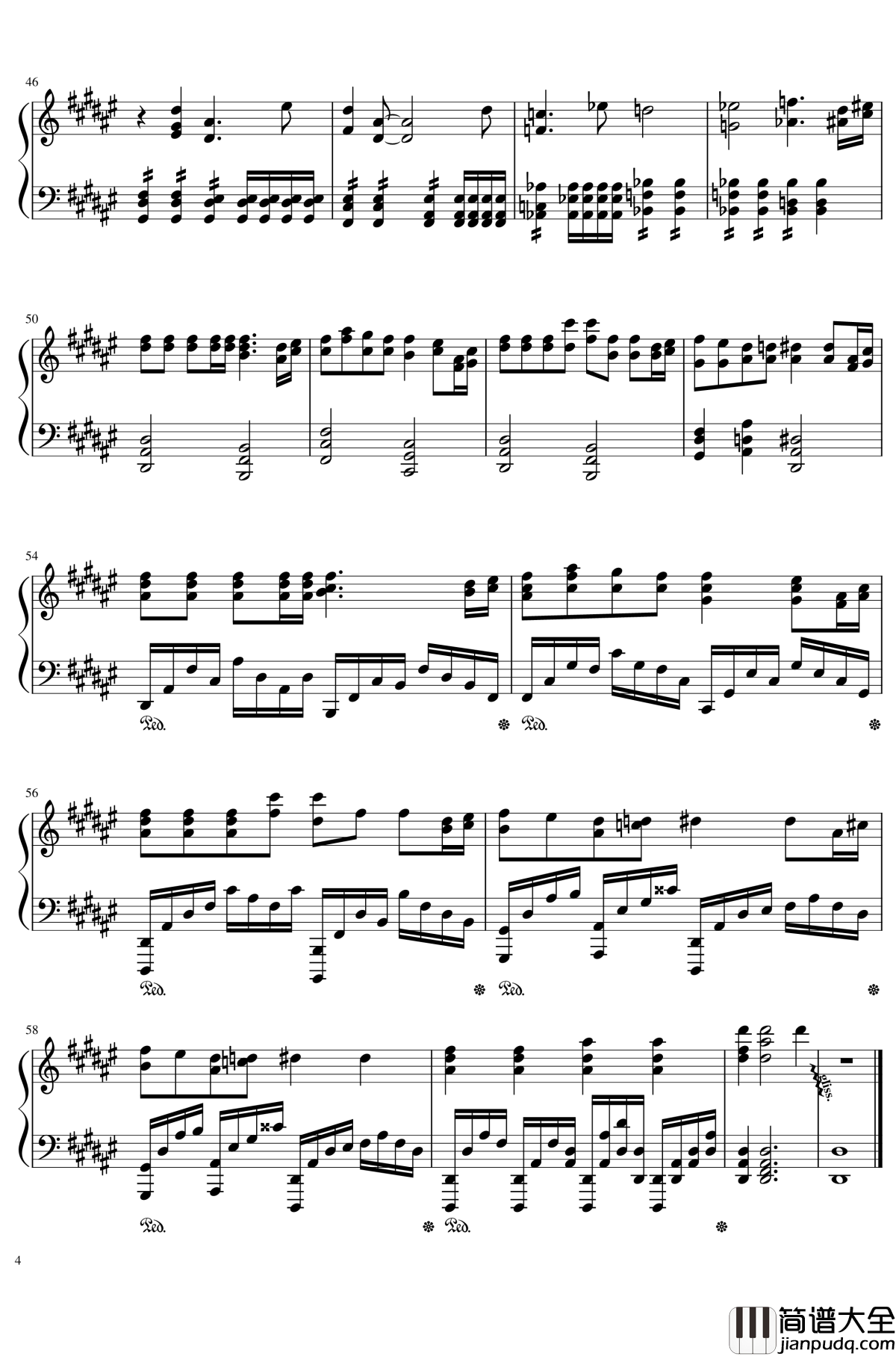 EXEC_COSMOFLIPS／.钢琴谱_KOKIA