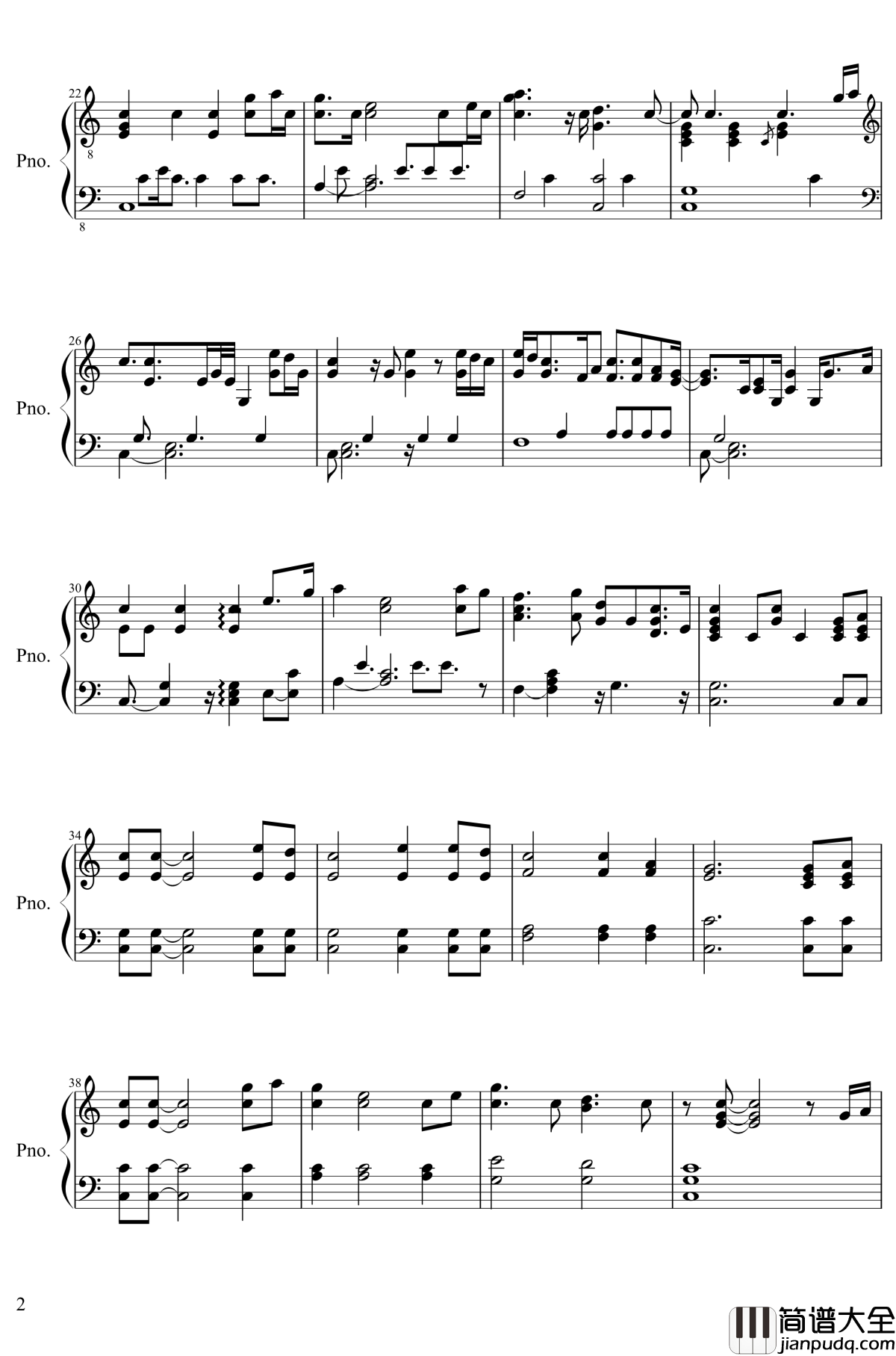 Will_the_circle_be_unbroken钢琴谱_生化奇兵