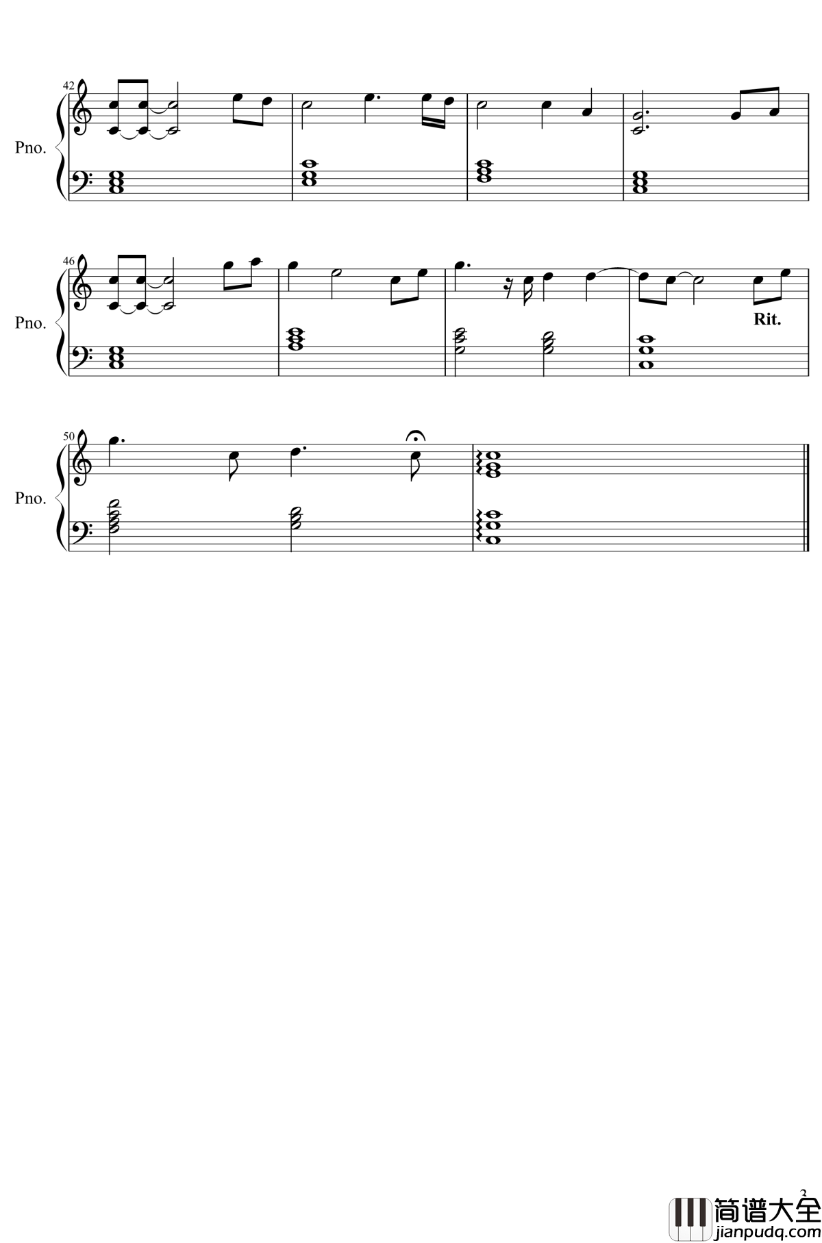 Will_the_circle_be_unbroken钢琴谱_生化奇兵