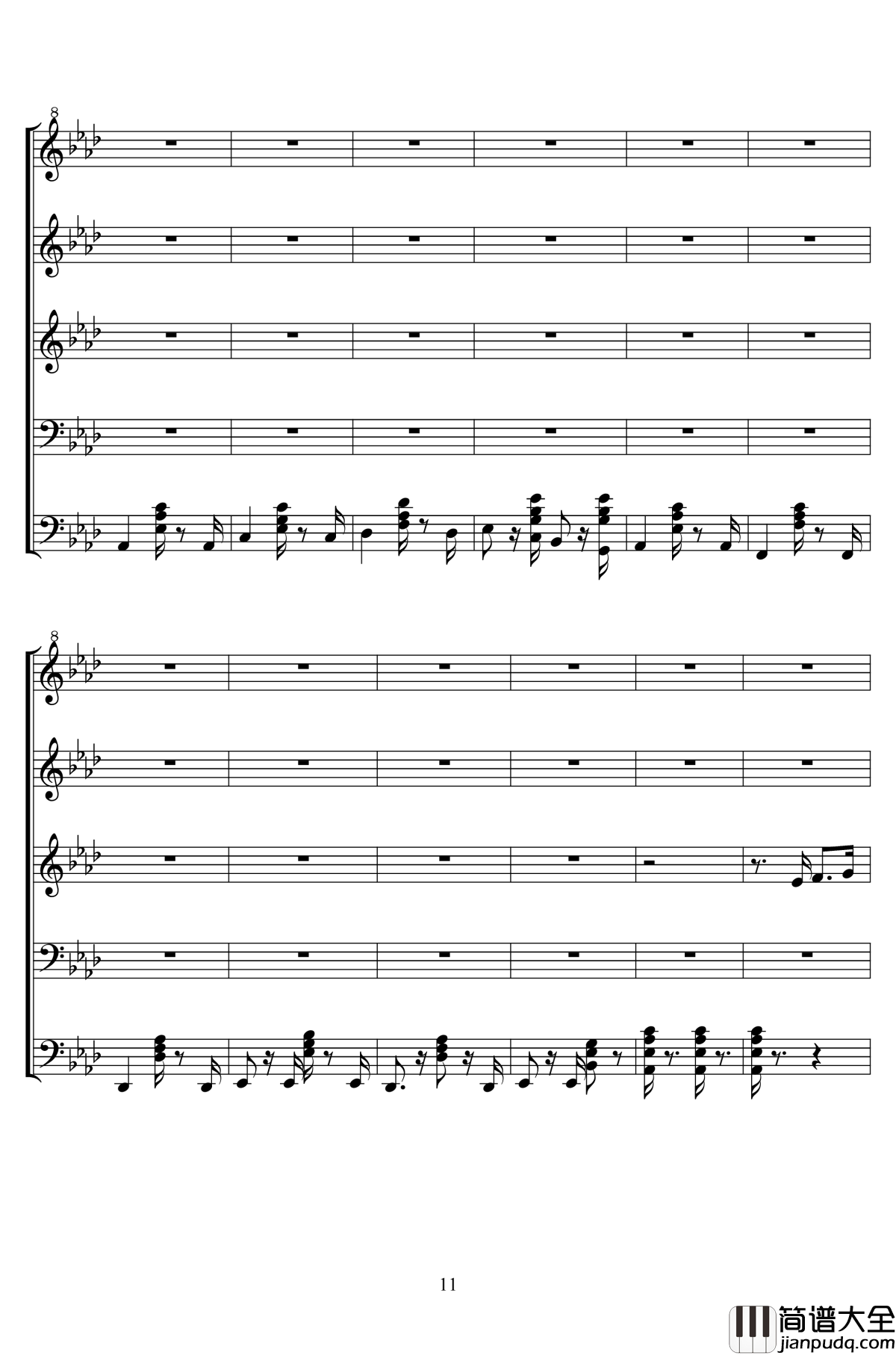 泡杯茶~_钢琴谱_二夜祭