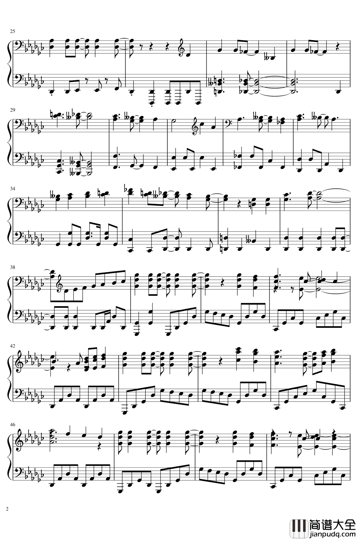 Great_Days钢琴谱_JOJO的奇妙冒险