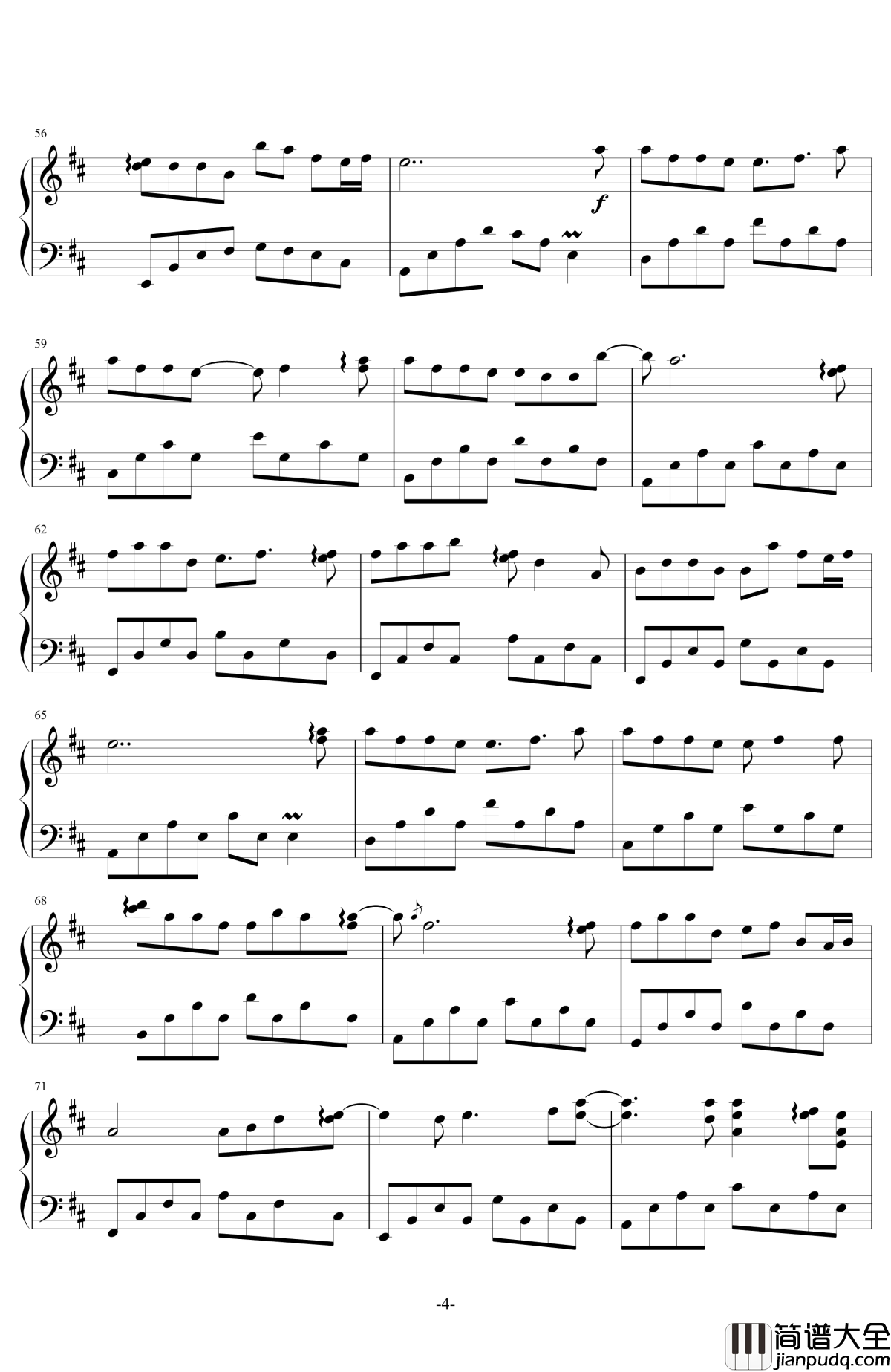 画中仙钢琴谱_钢琴版_金莎