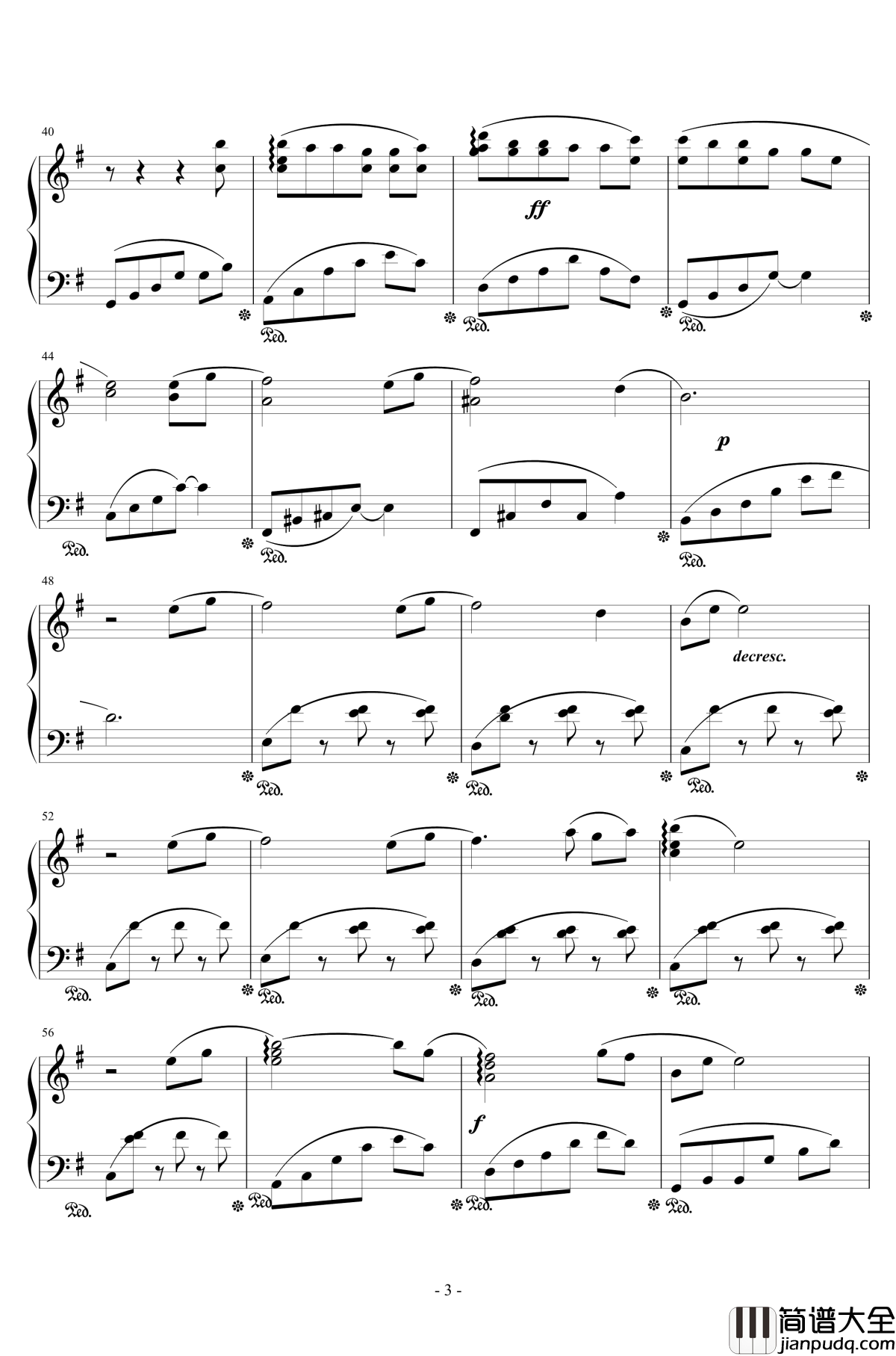 手紙钢琴谱_斉藤理詠