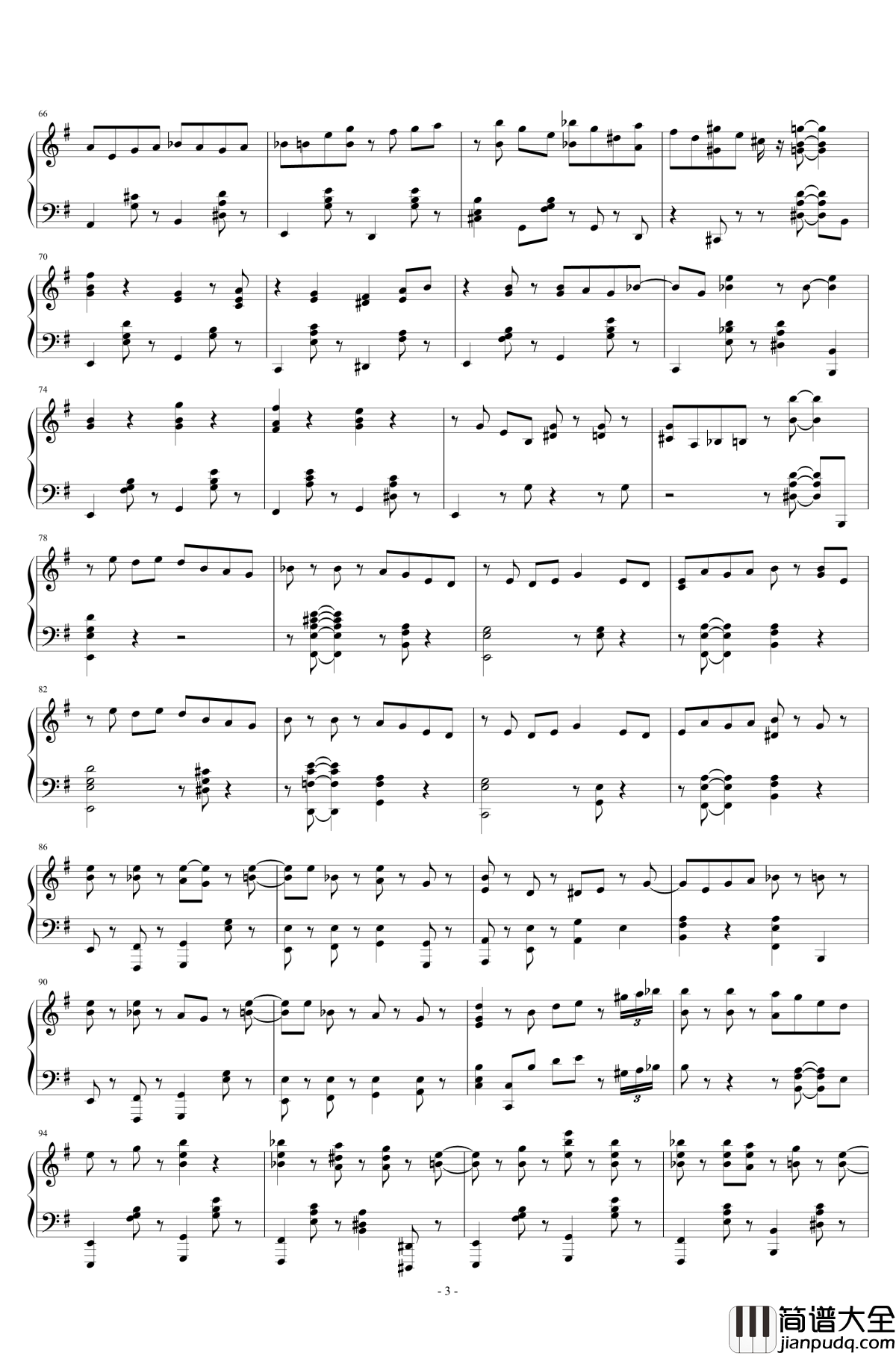 GIN_TONIC_钢琴谱~オヤジ~_大岳香子_