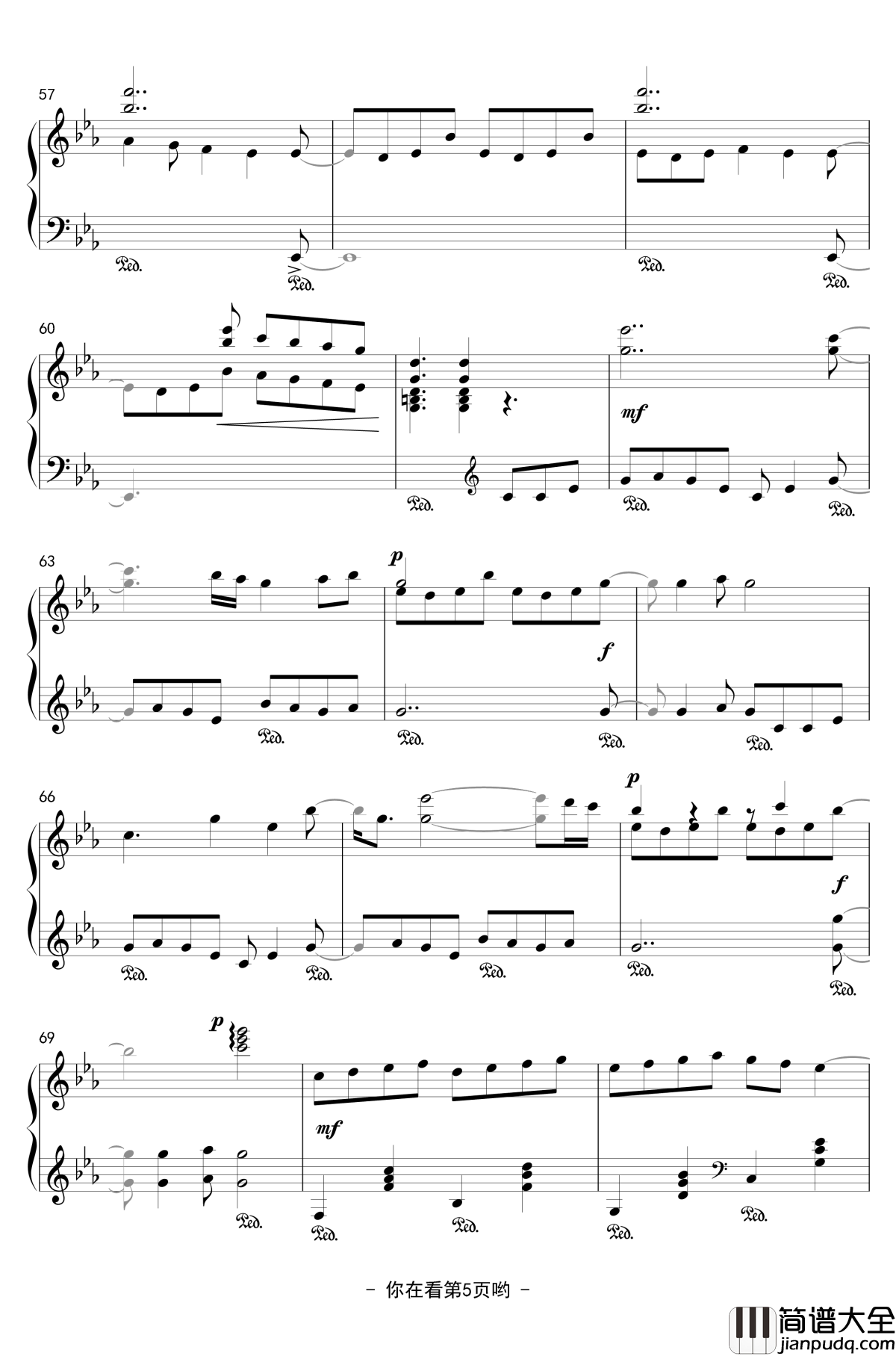 Daydream_cafe_钢琴谱_点兔OP_请问您今天要来点兔子吗_Piano_Ver