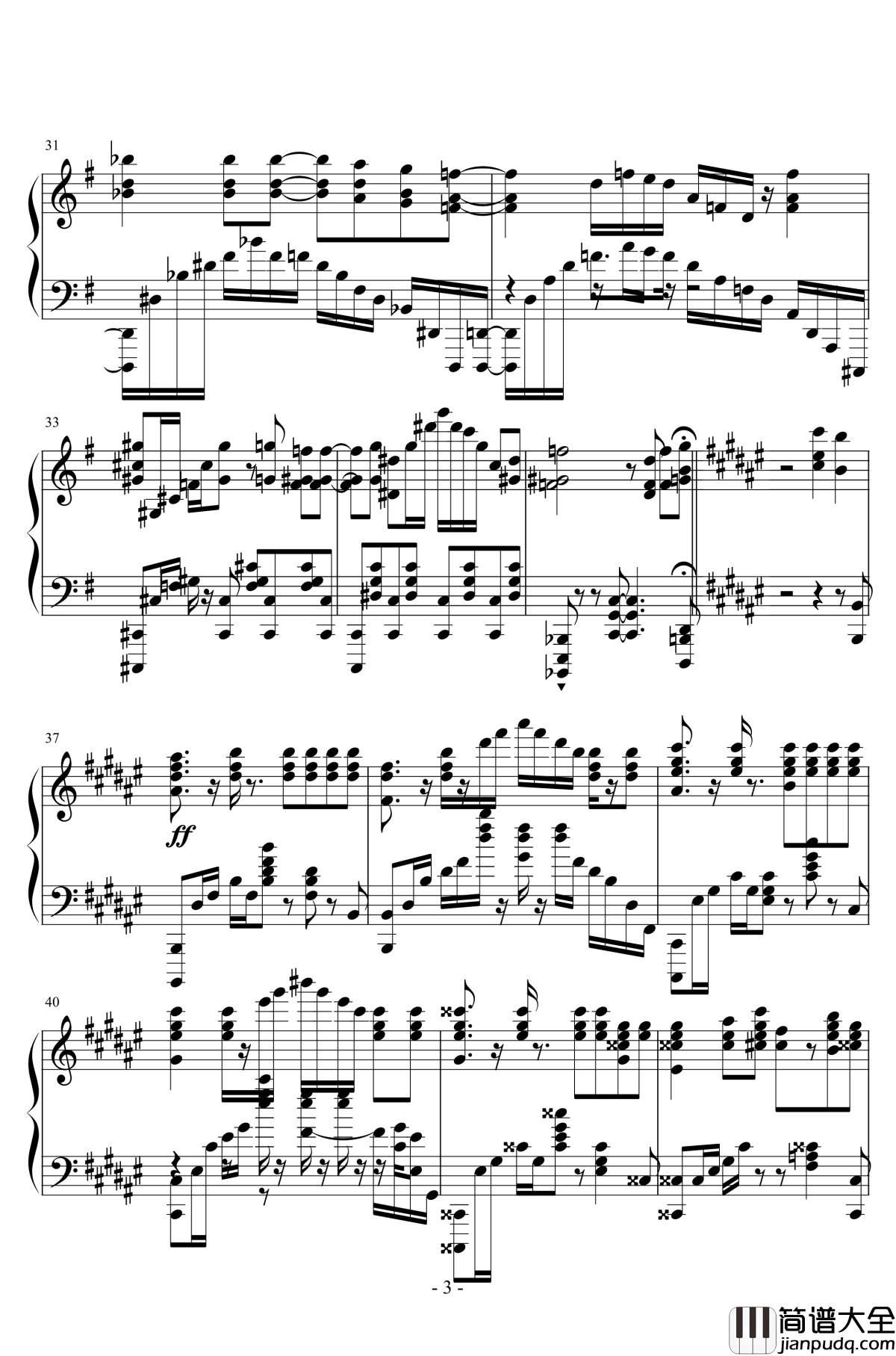 Starlog钢琴谱_魔法少女伊莉雅_ChouCho_超绝技巧