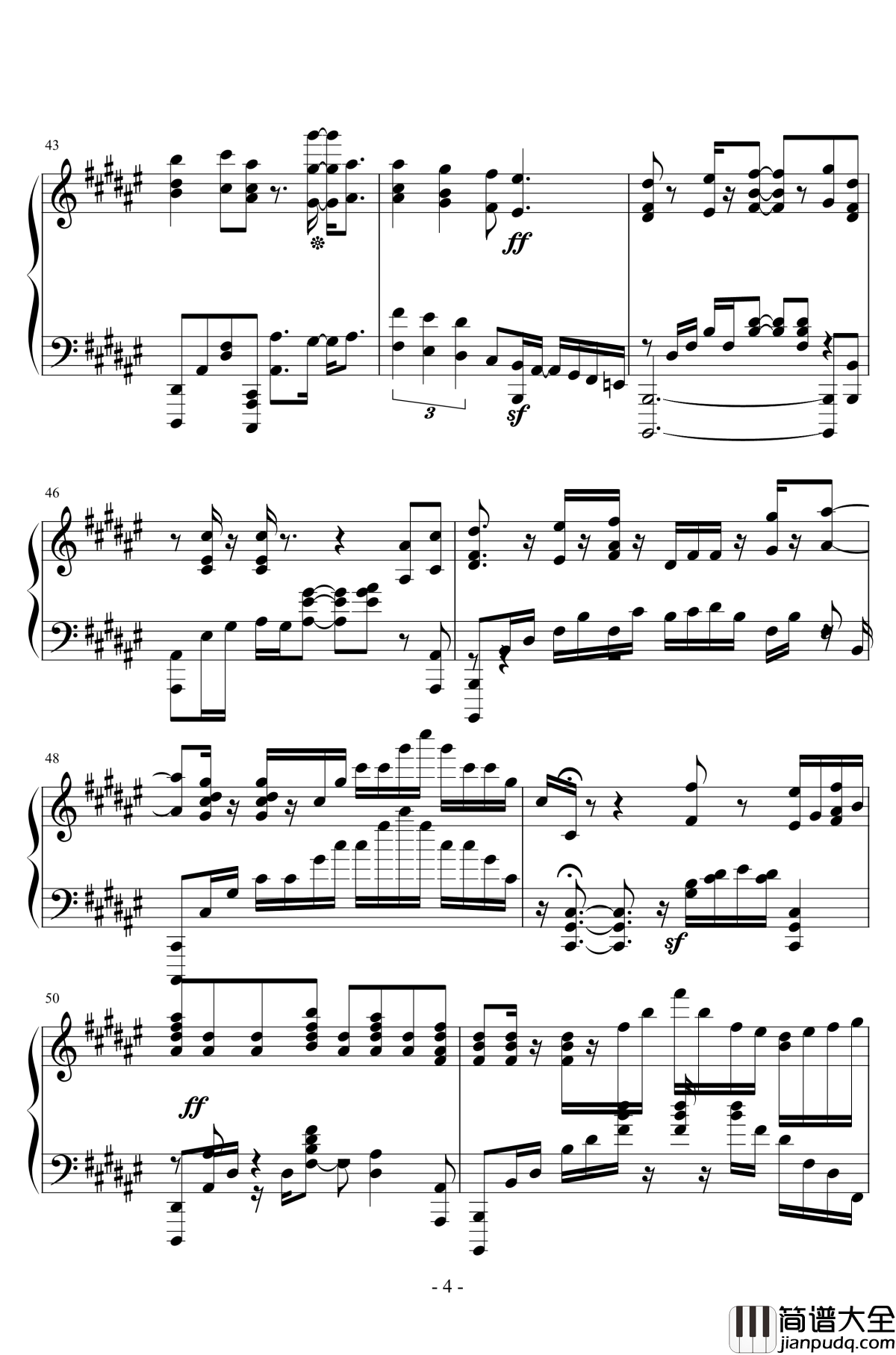 Starlog钢琴谱_魔法少女伊莉雅_ChouCho_超绝技巧