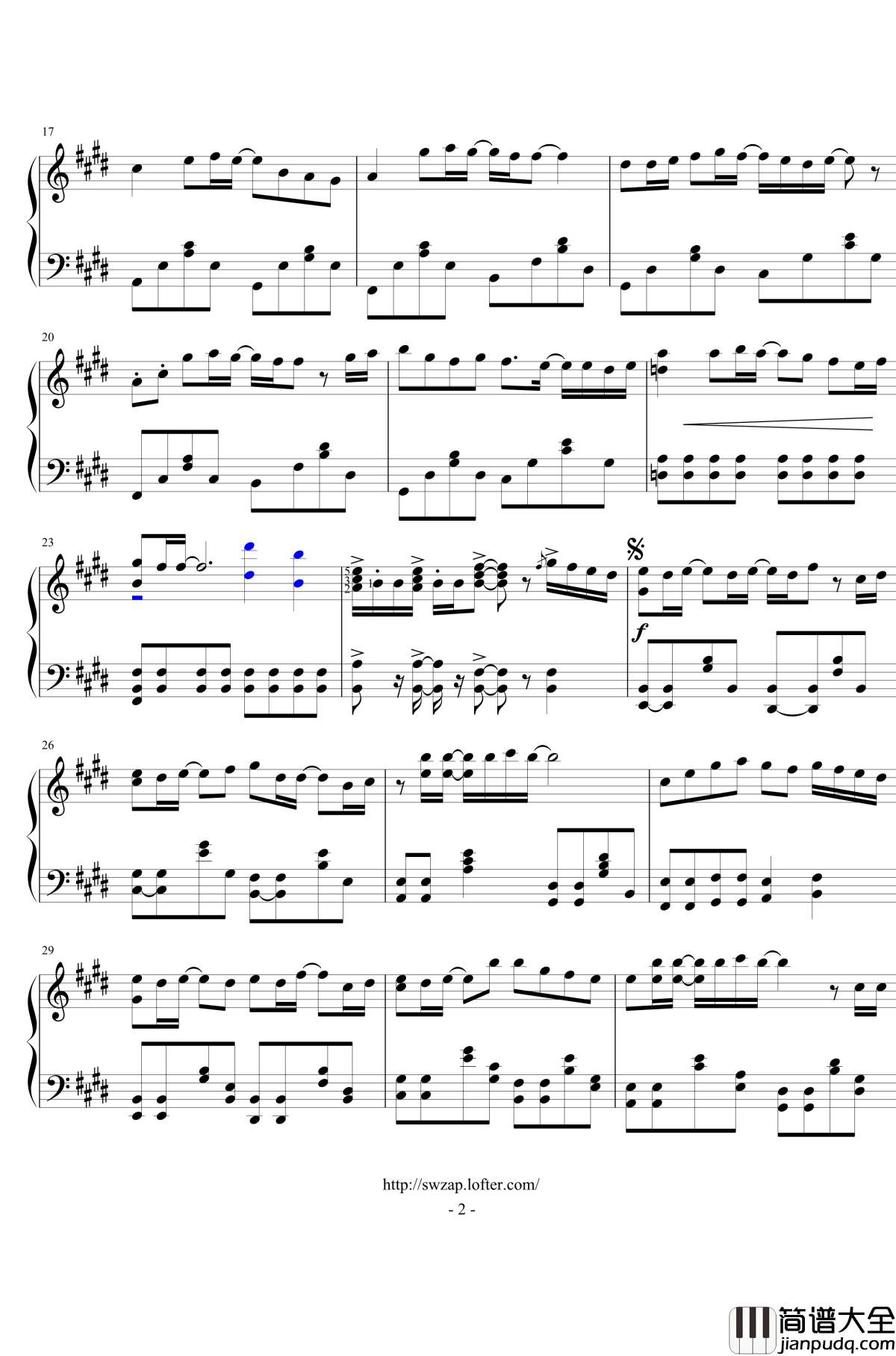 ショートケーキ钢琴谱_柏木由纪