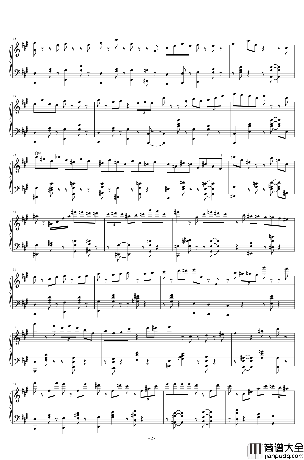 Tea_for_Two钢琴谱_Nat_King_Cole