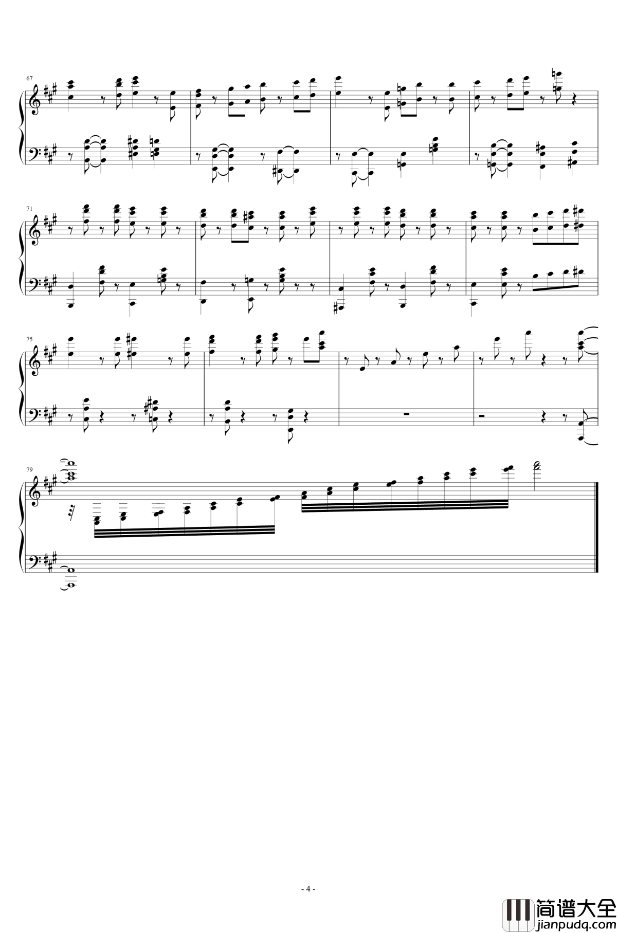 Tea_for_Two钢琴谱_Nat_King_Cole