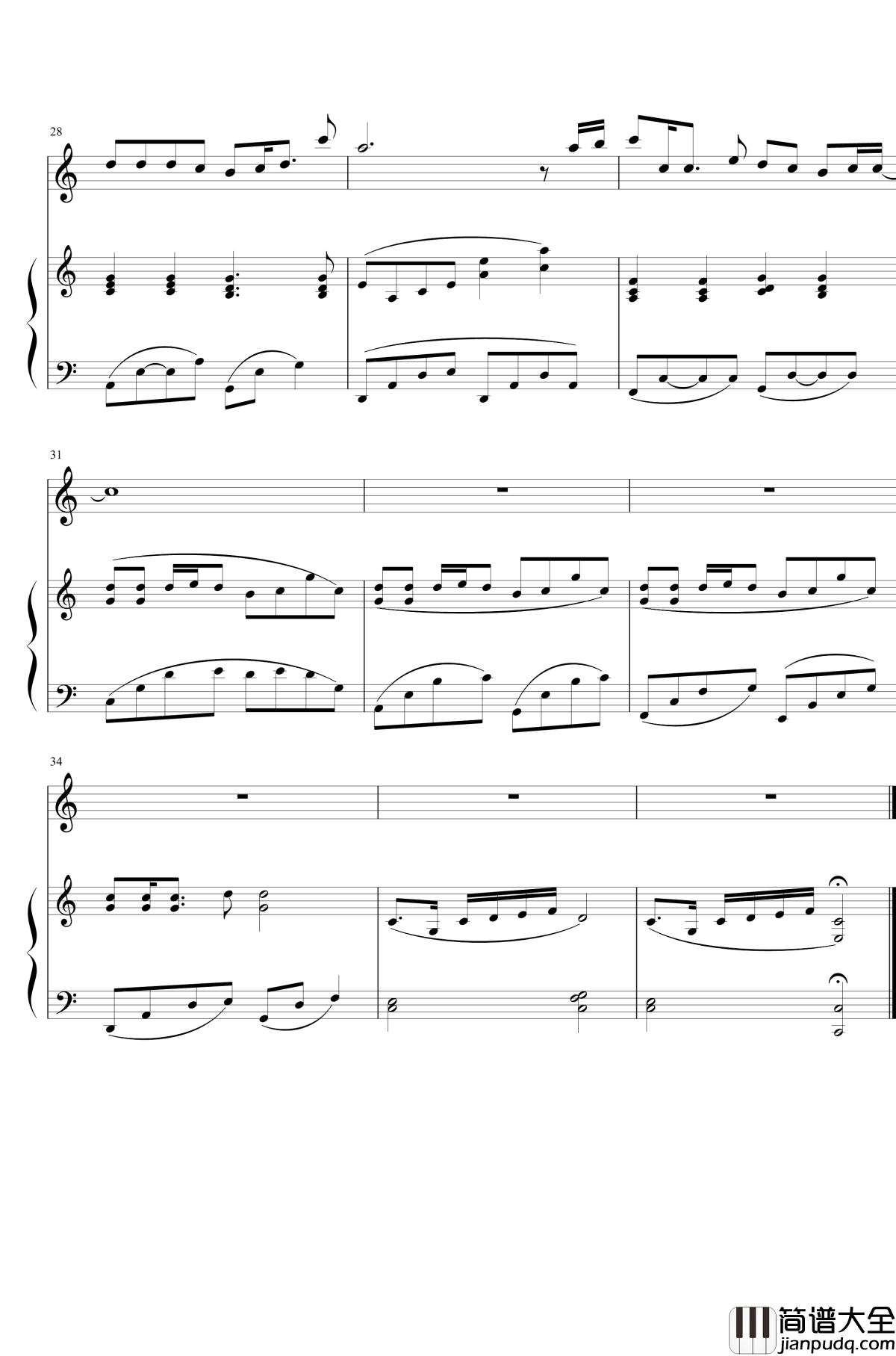 退后钢琴谱_低碳伴奏_周杰伦