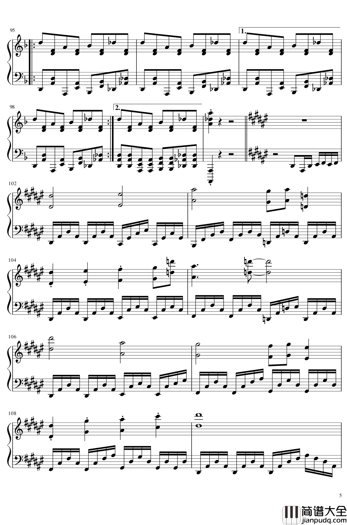 Pandemonic_Planet钢琴谱_东方绀珠传_东方project