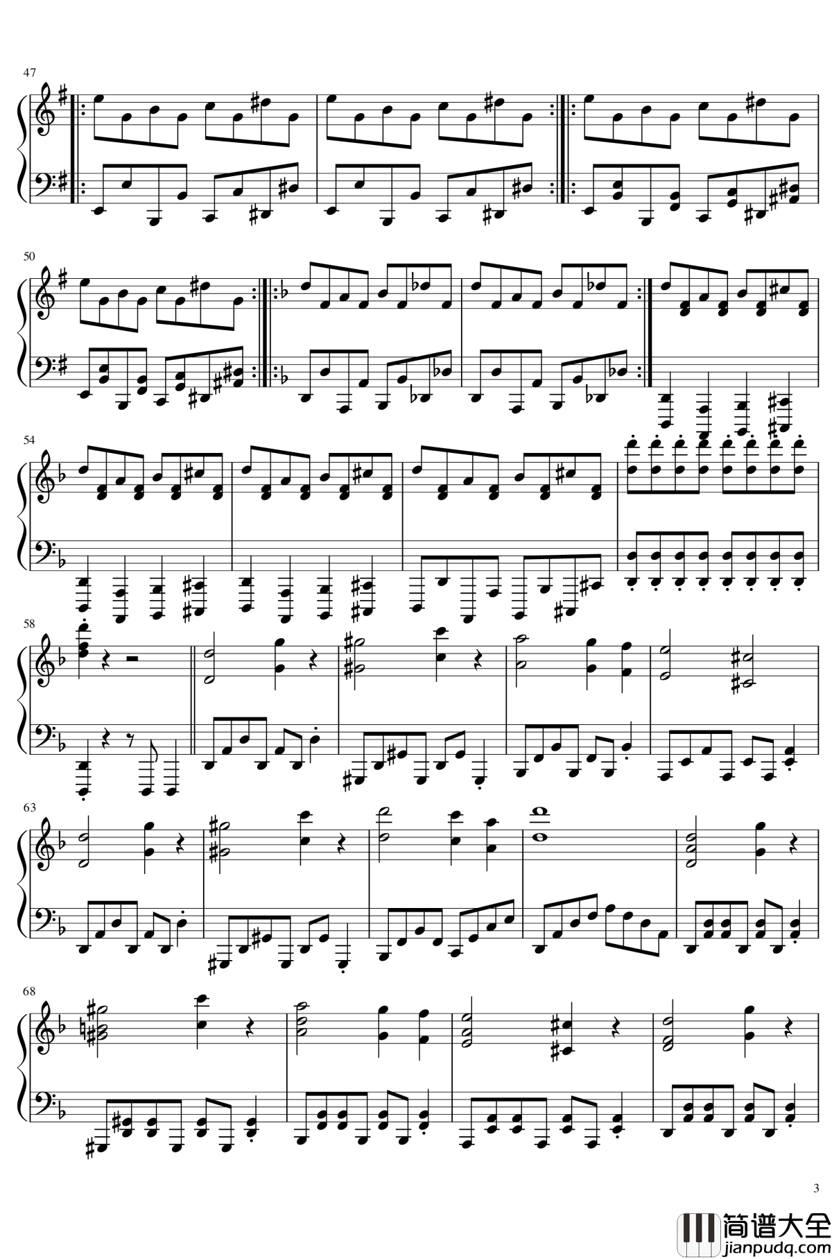 Pandemonic_Planet钢琴谱_东方绀珠传_东方project