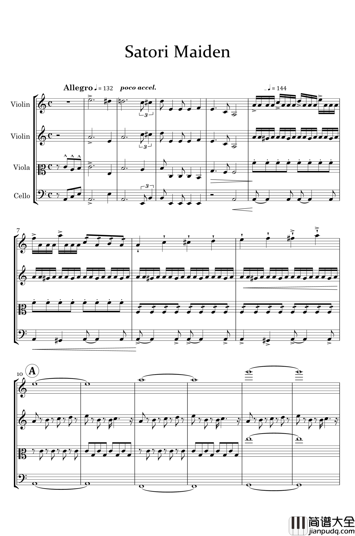 少女さとり钢琴谱_Komeiji_Satori_Theme_zun