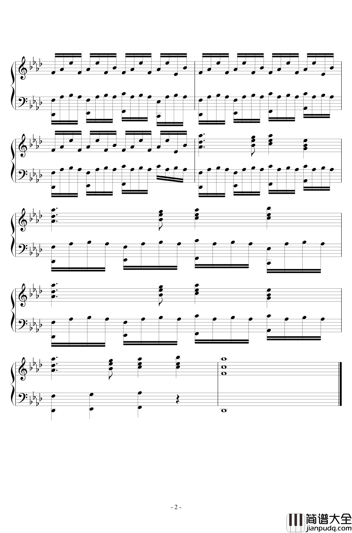 Shining_Cigarette钢琴谱_血腥残阳