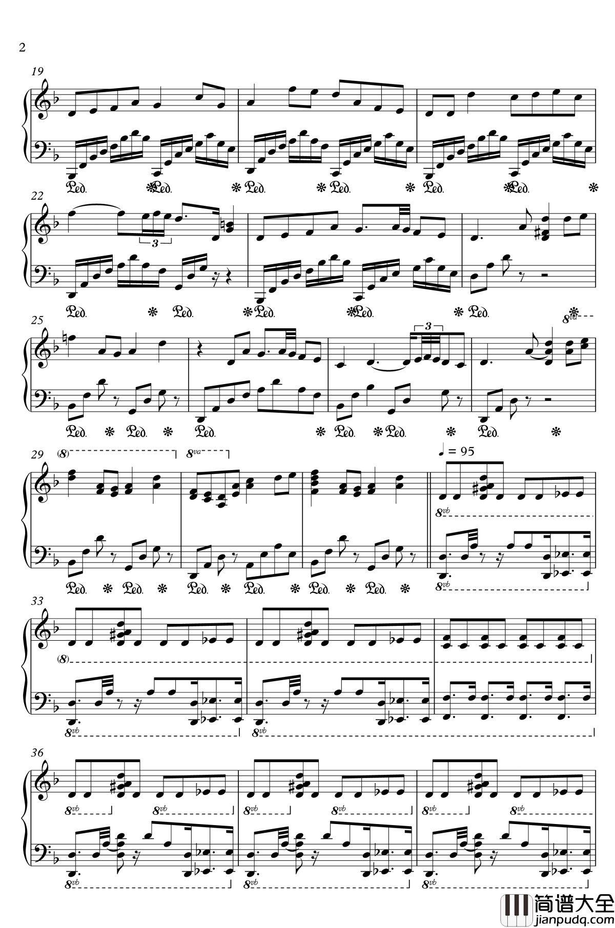 巫师3血与酒钢琴谱