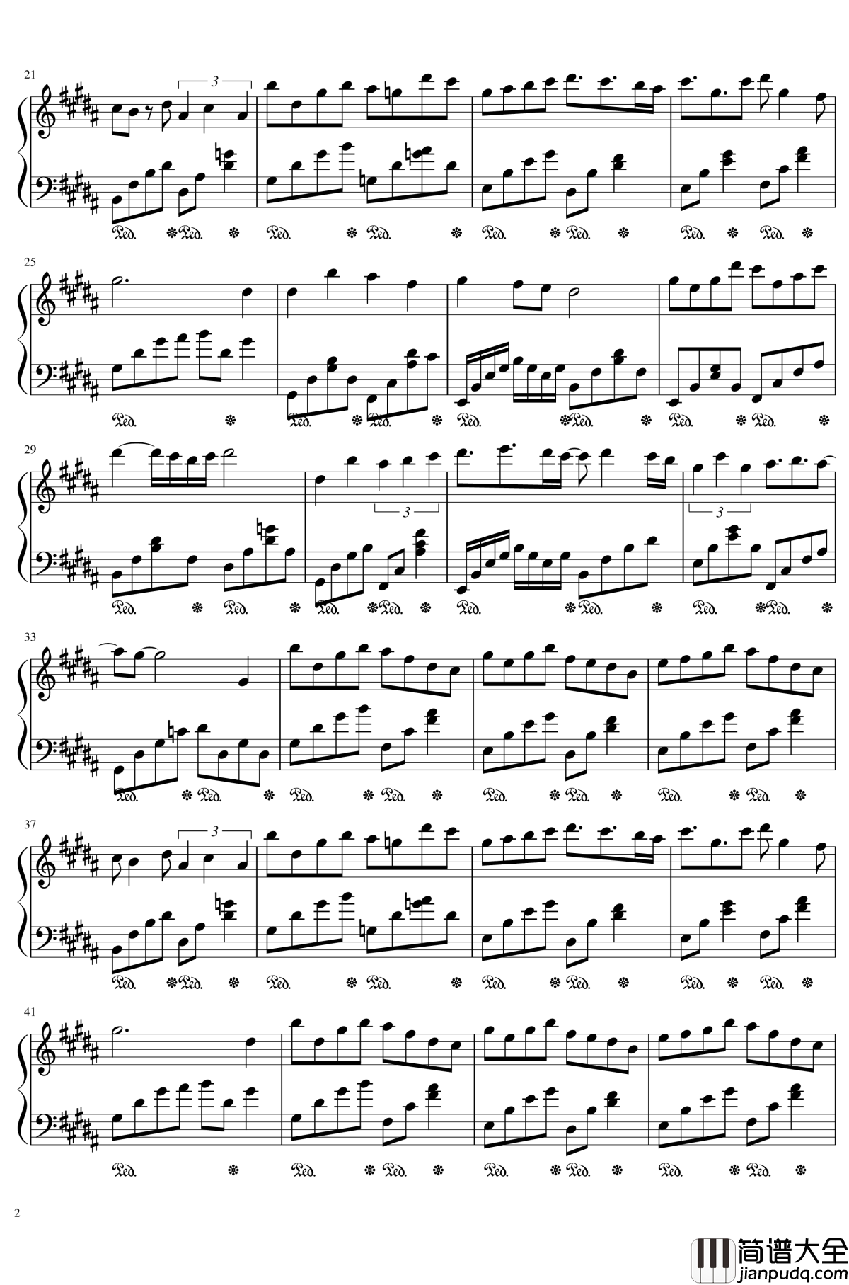 季节的女王钢琴谱_The_Queen_of_Season_Danbi