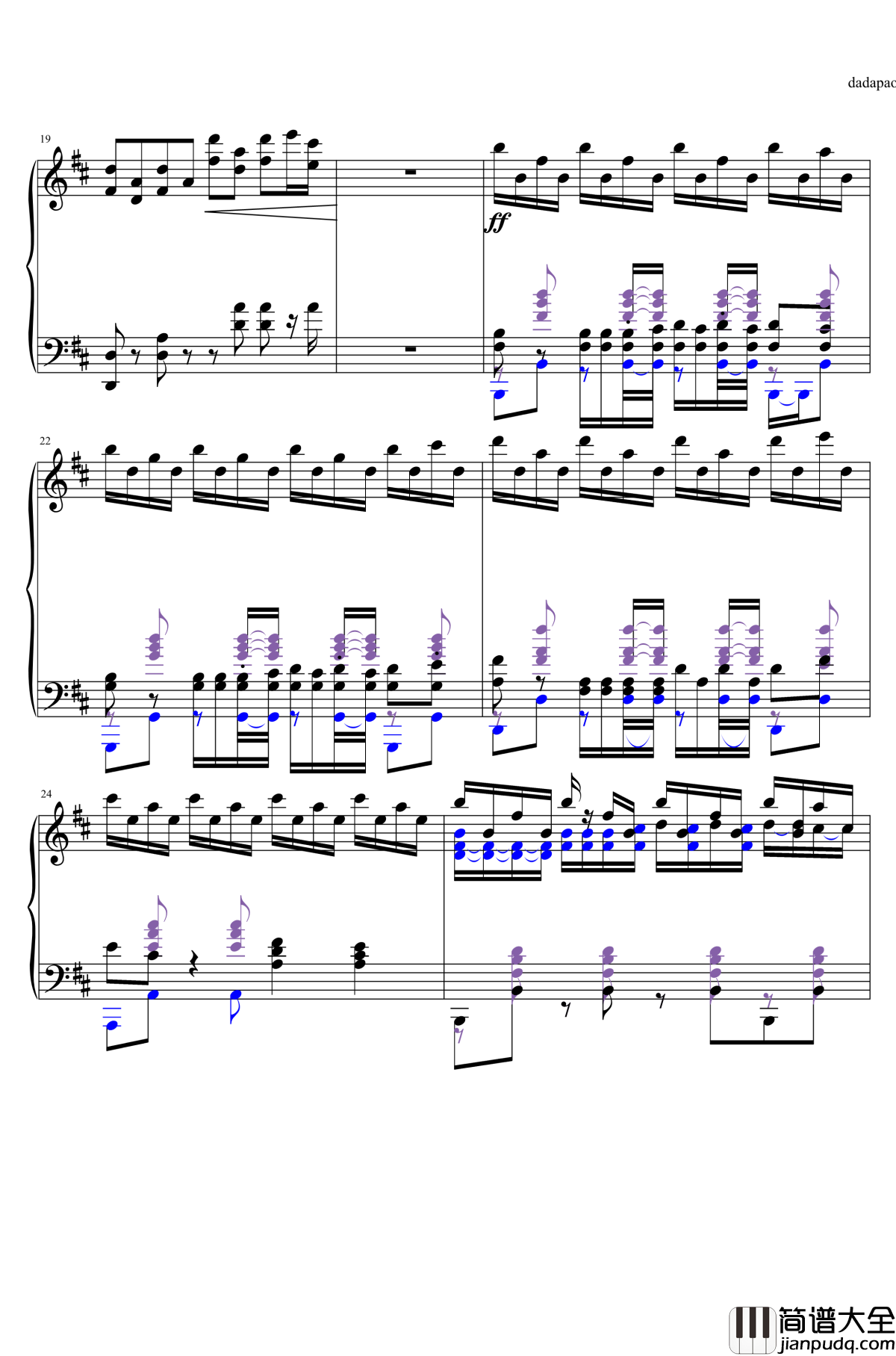 despacito钢琴谱_特别版_洋基老爹