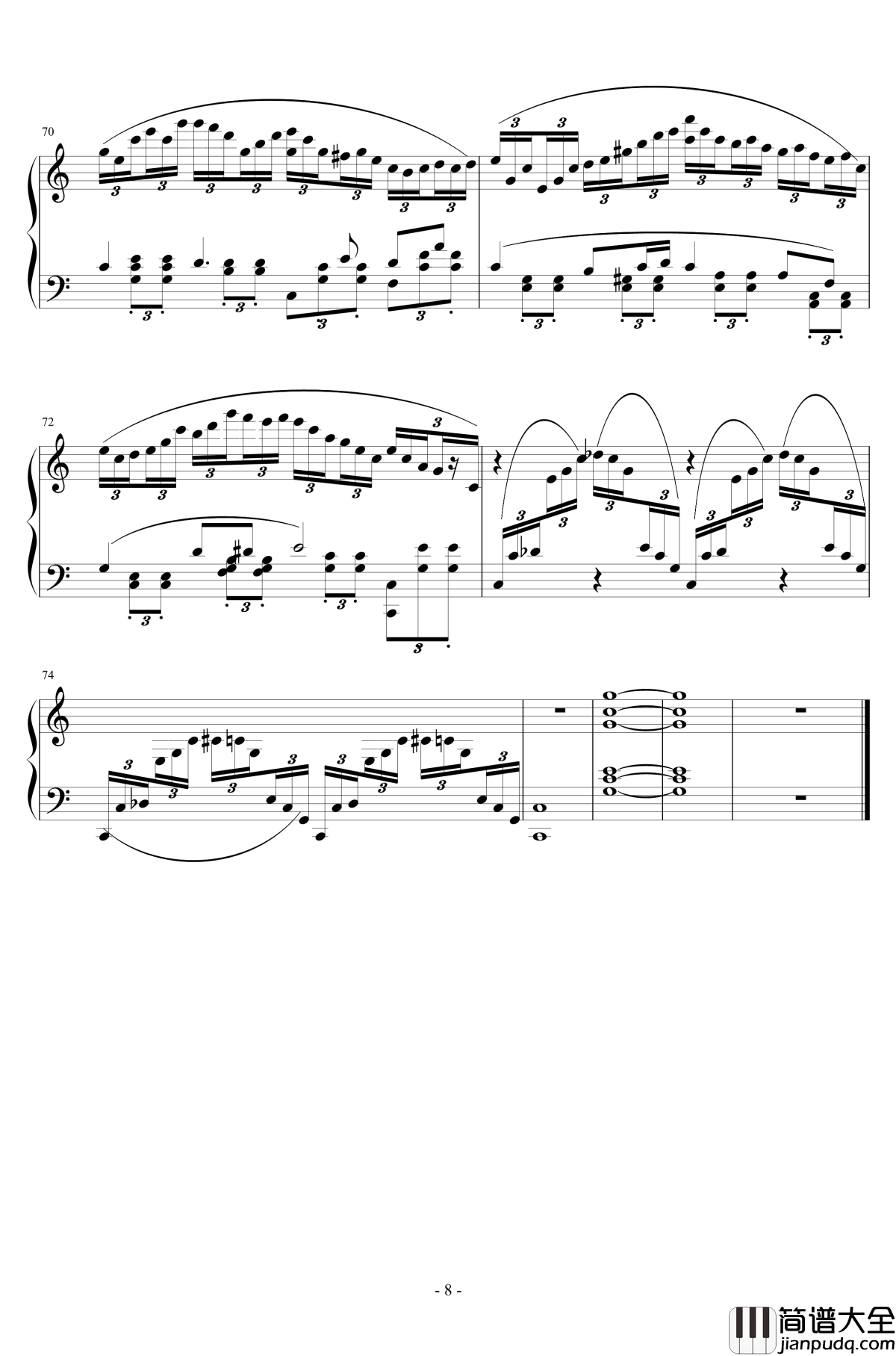 Ballade_No.1,_Op.92钢琴谱_一个球