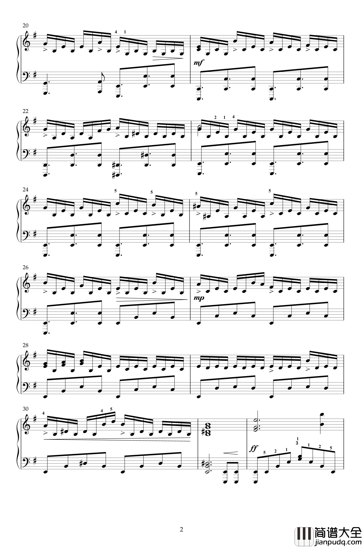 巫师3_:狂猎主题曲钢琴谱_巫师3