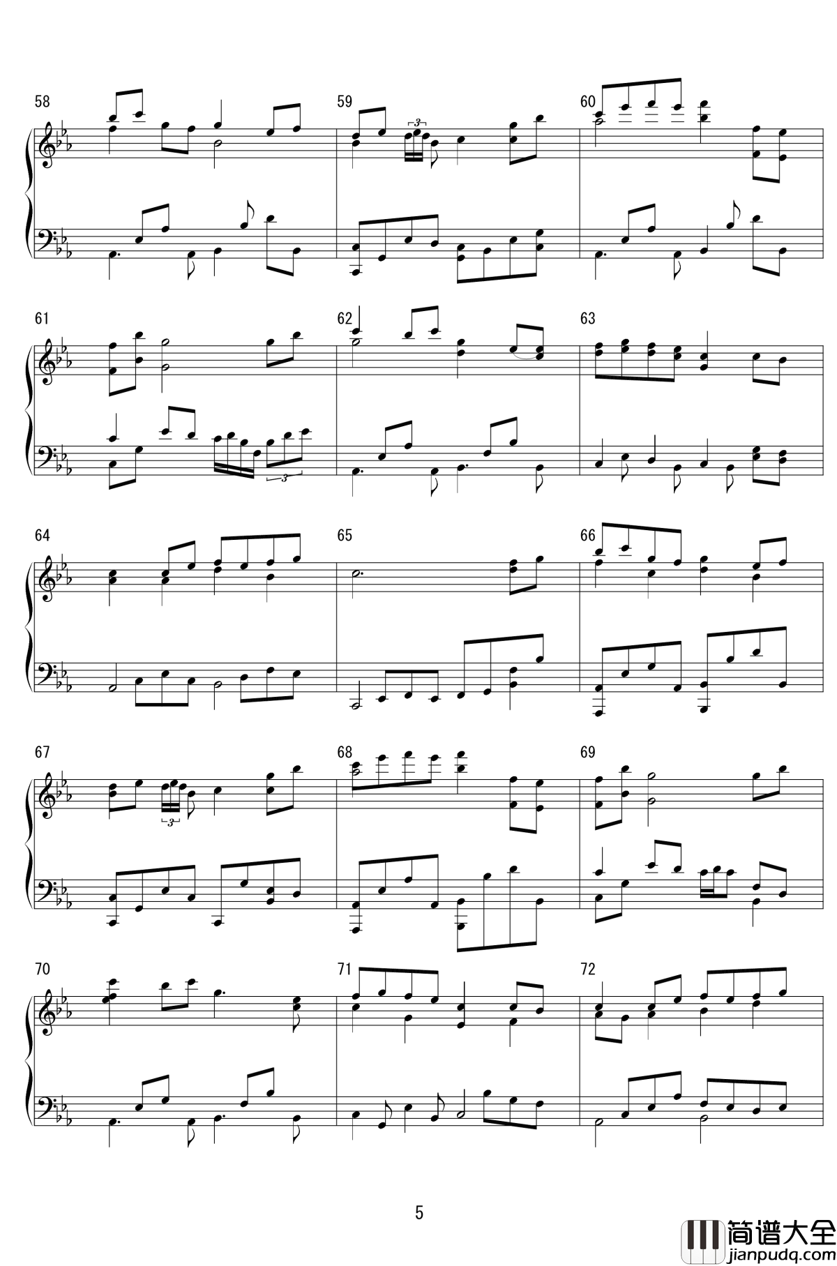 东方萃梦想钢琴谱_Arrange_ver._东方project