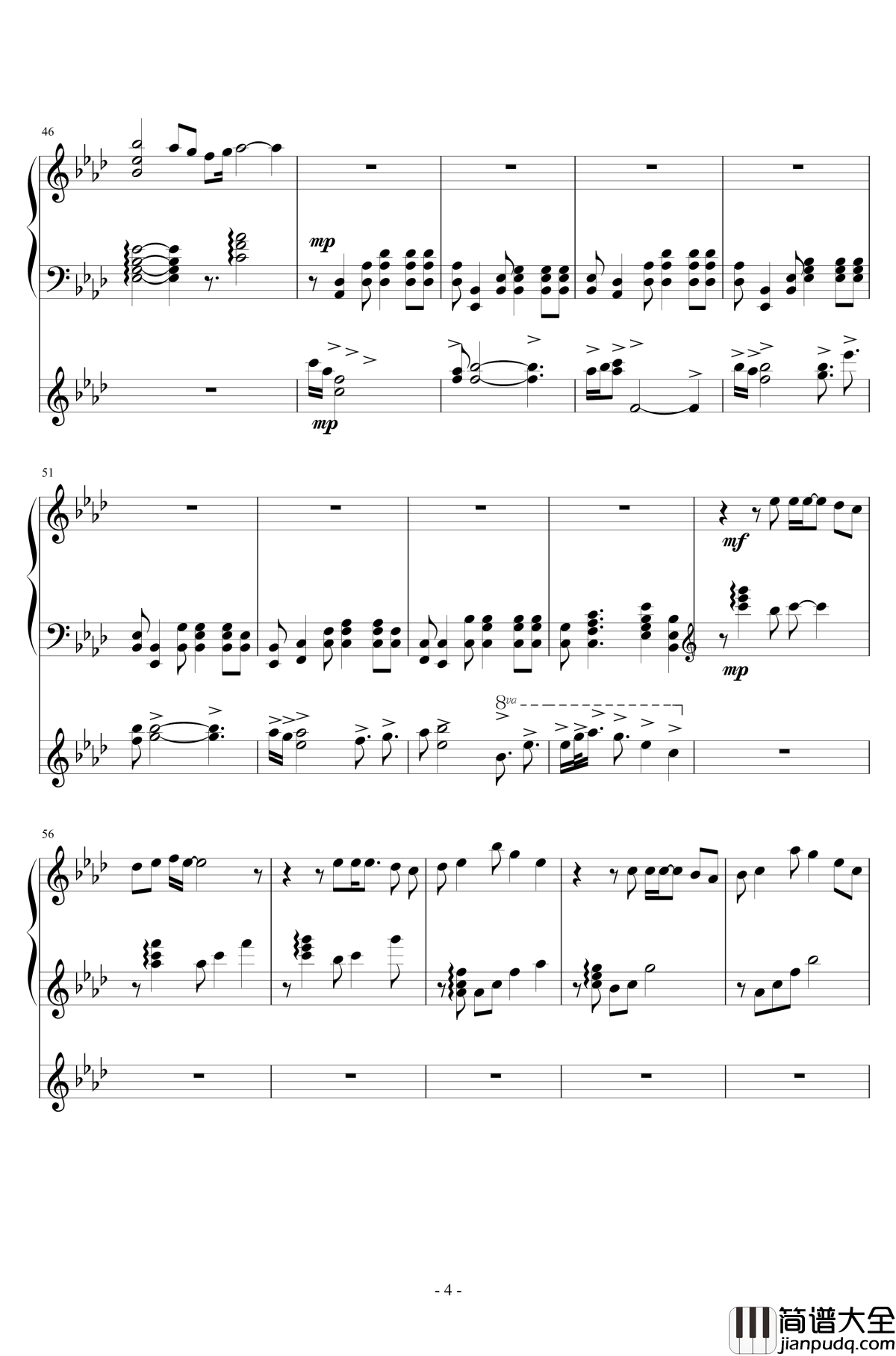 ひとつだけ~君と僕の秘密の物語钢琴谱_境界线上的地平线_Ceui