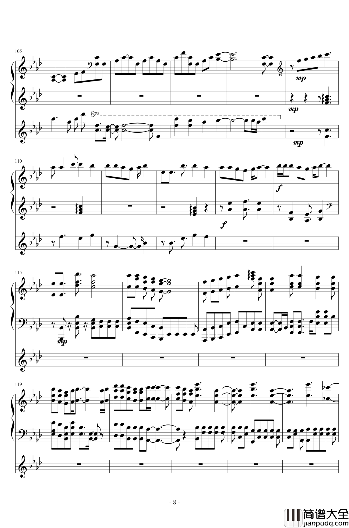 ひとつだけ~君と僕の秘密の物語钢琴谱_境界线上的地平线_Ceui