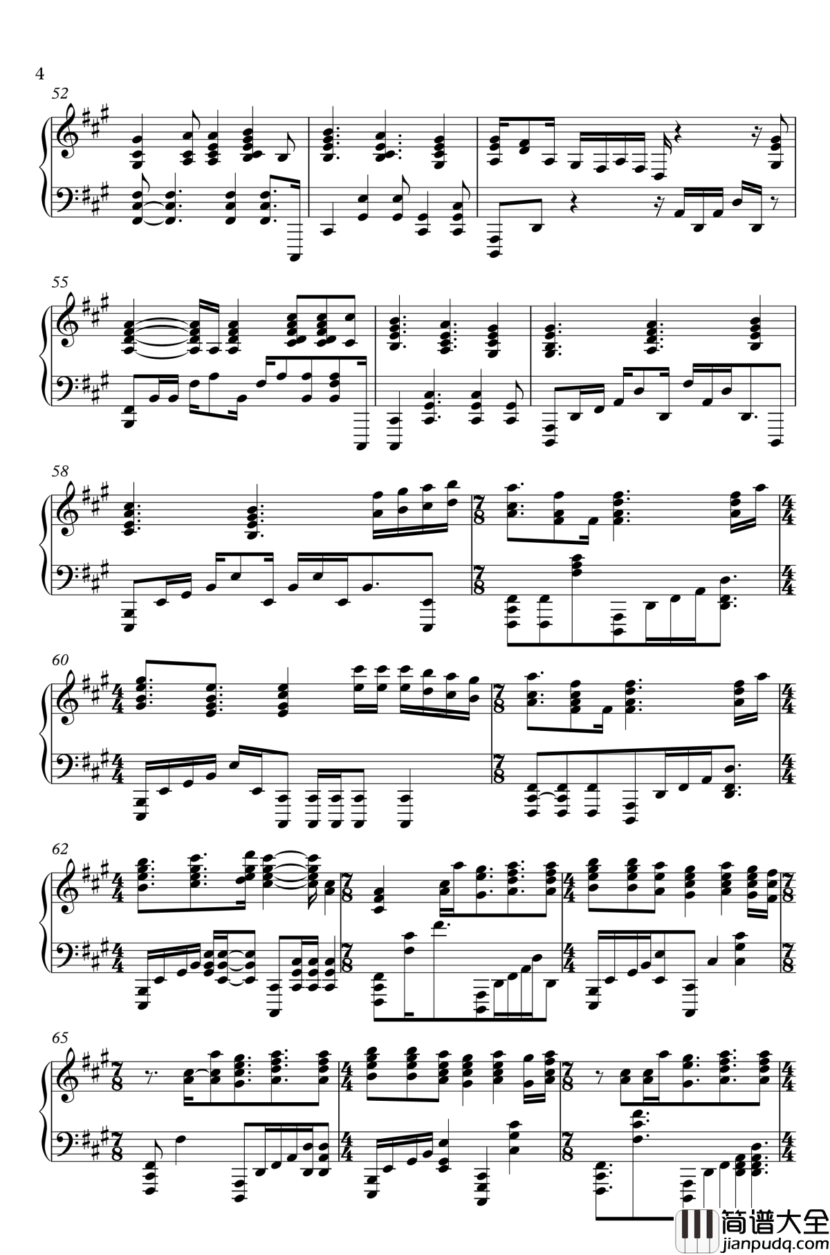 My_Immortal钢琴谱_Evanescence