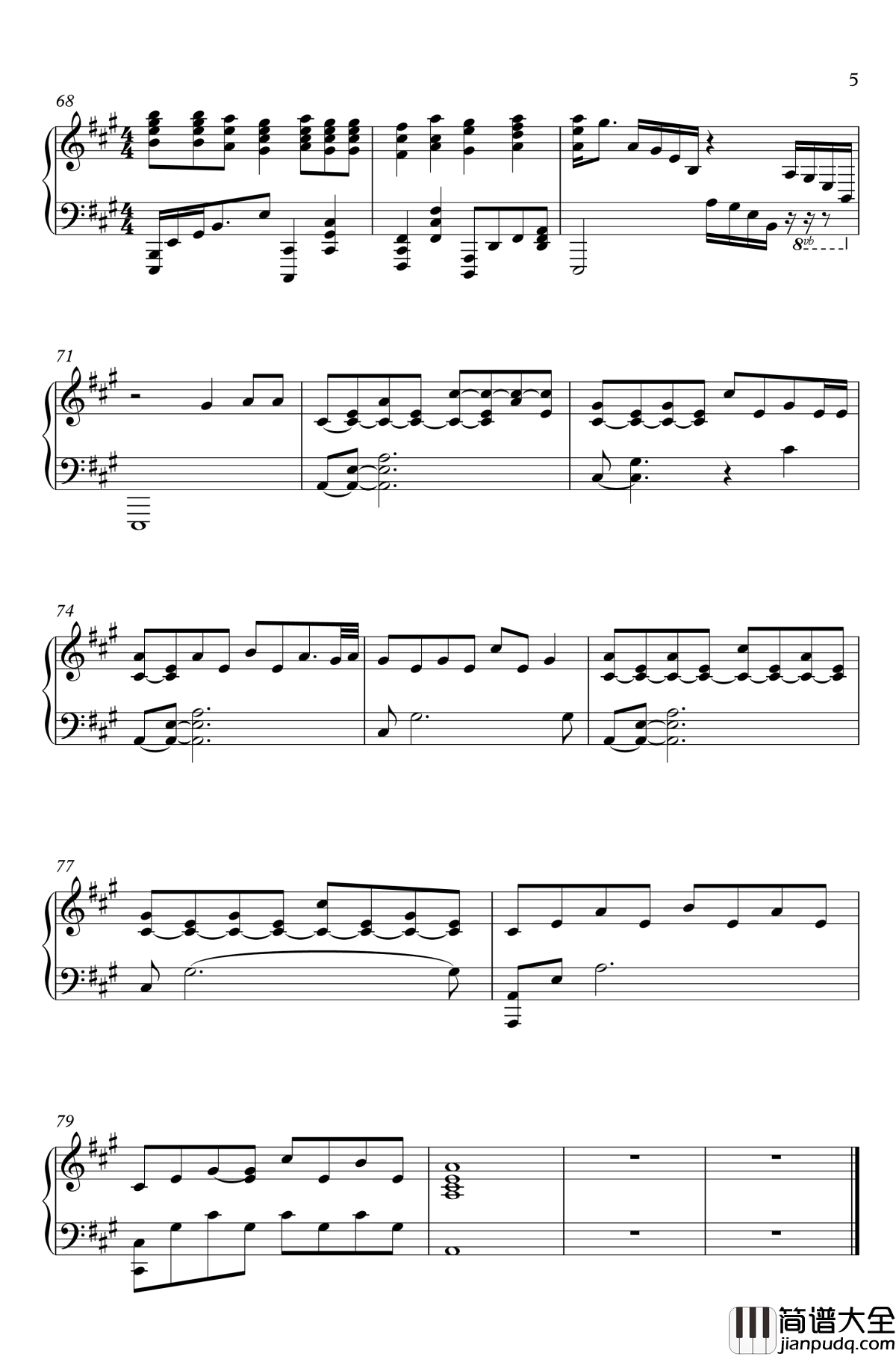 My_Immortal钢琴谱_Evanescence