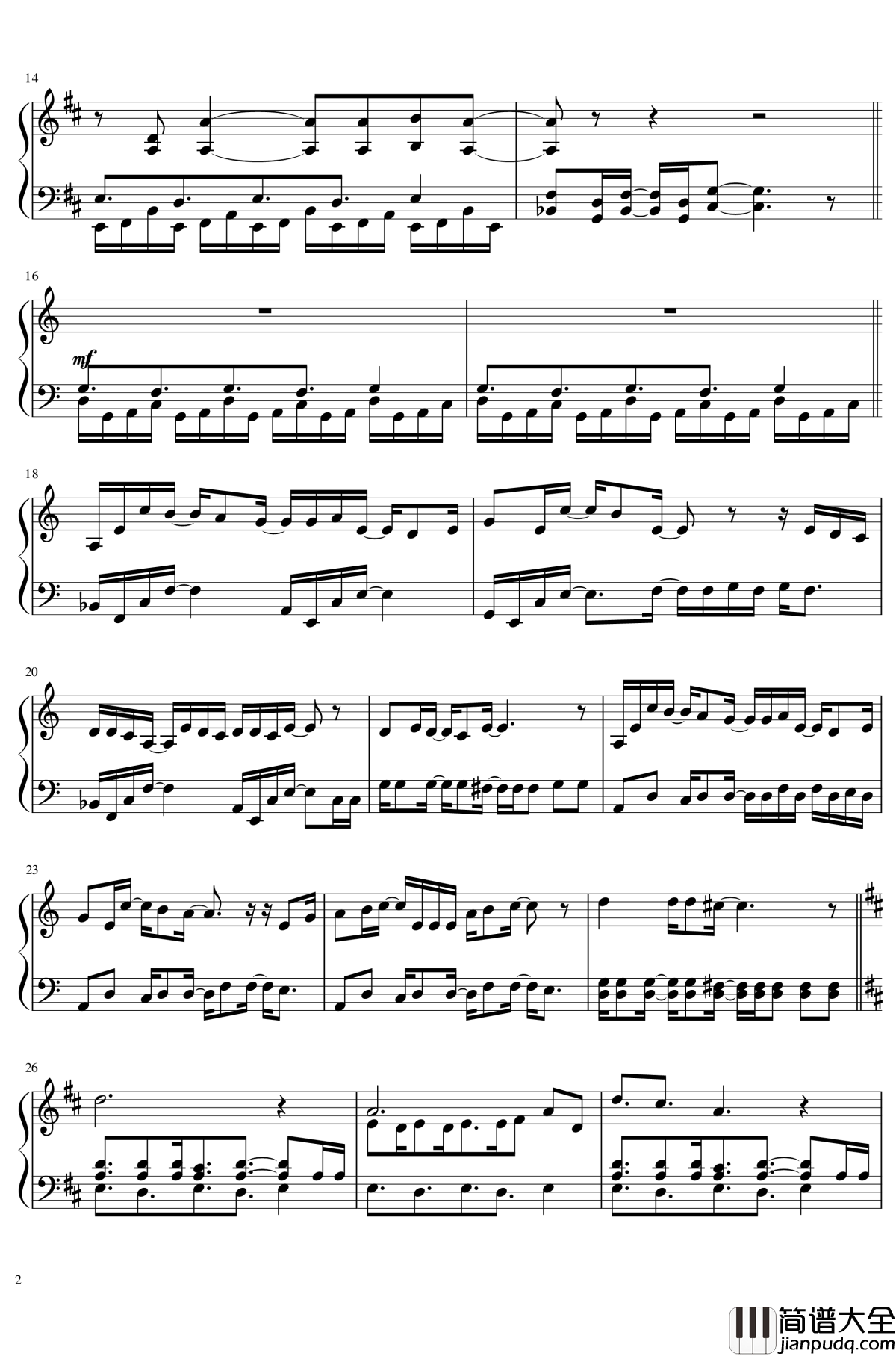 FLY_TO_THE_FUTURE钢琴谱_歌之王子殿下