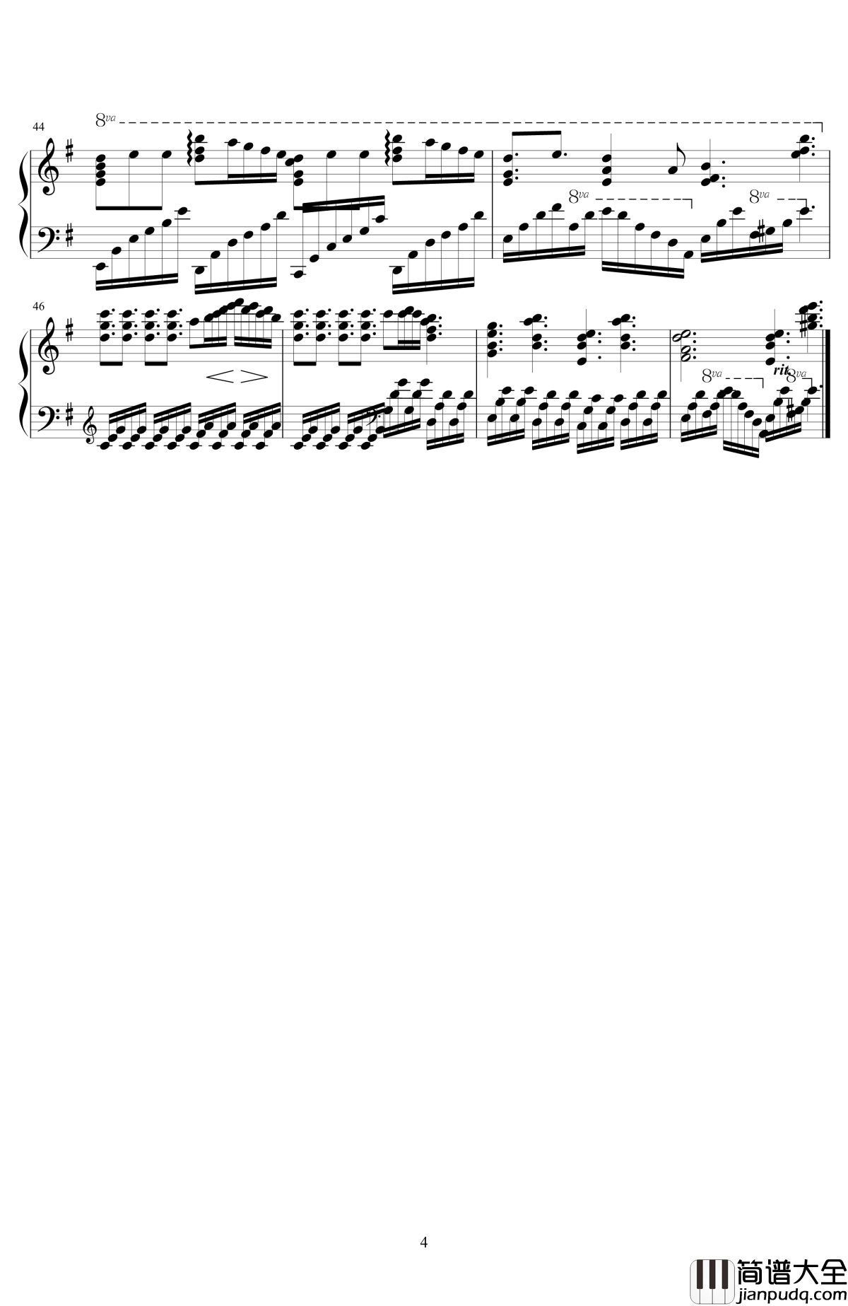 光ノ风吹ク丘钢琴谱_monaca