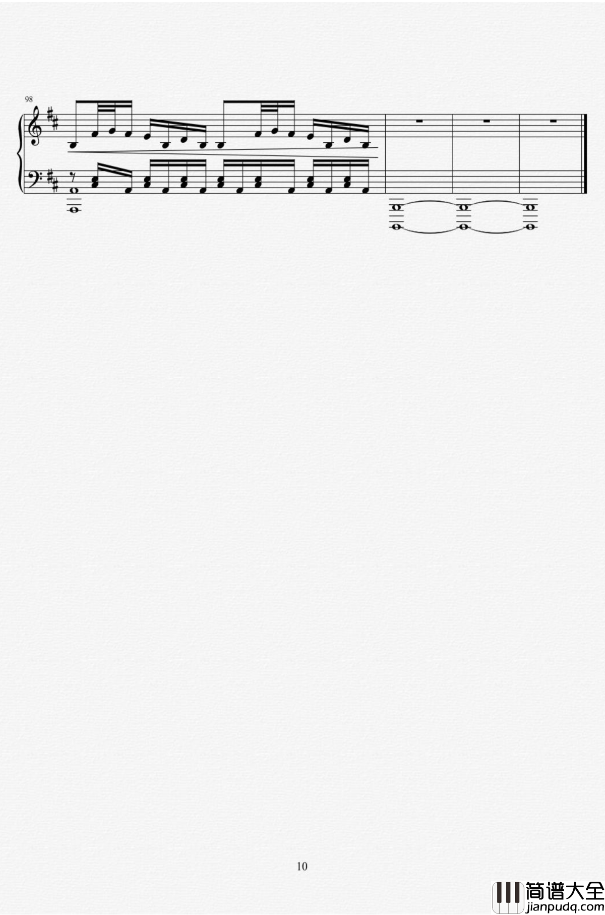 Hill_of_Sorrow钢琴谱_From_Guilty_Crown_罪恶王冠ost_泽野弘之