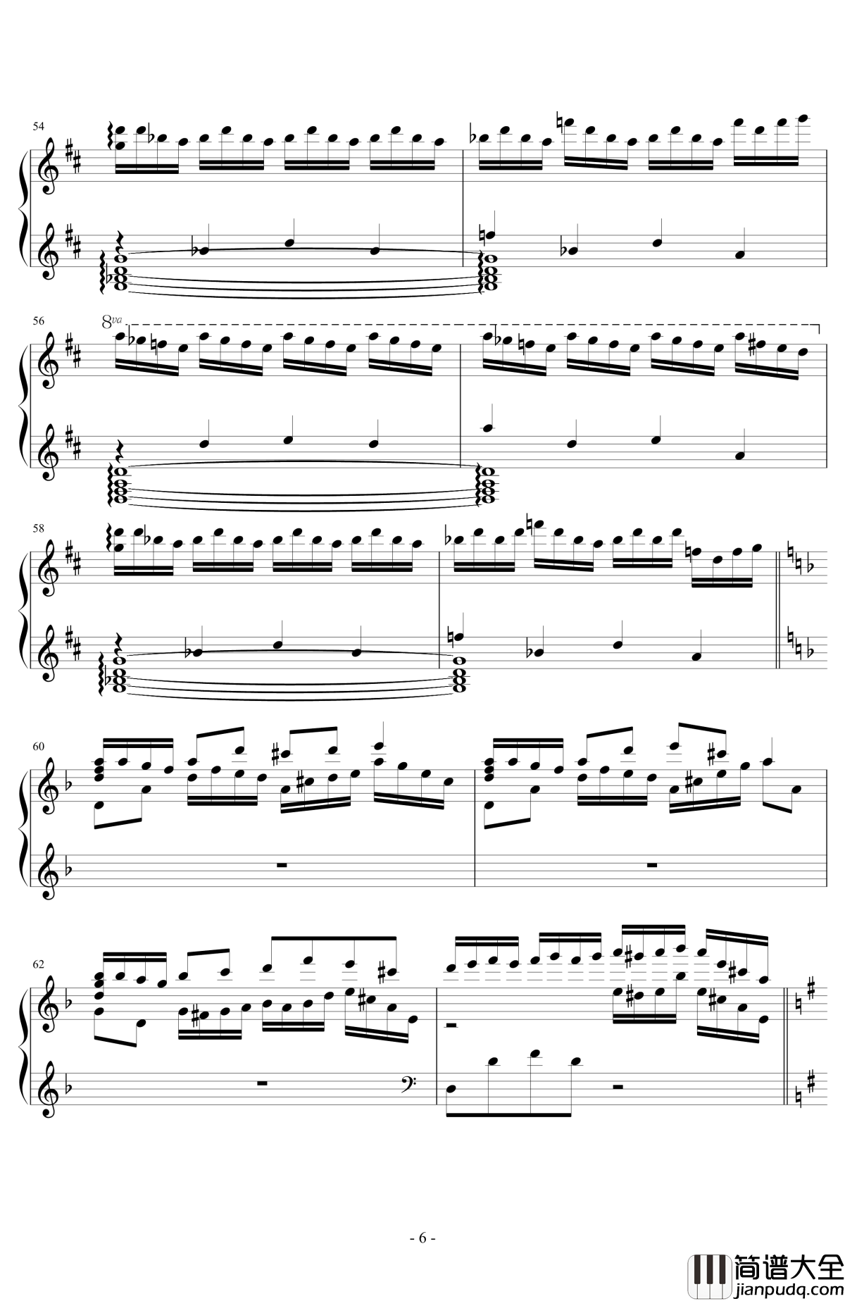 在雨中钢琴谱_钢琴幻想曲_Kunikida_Hanayo